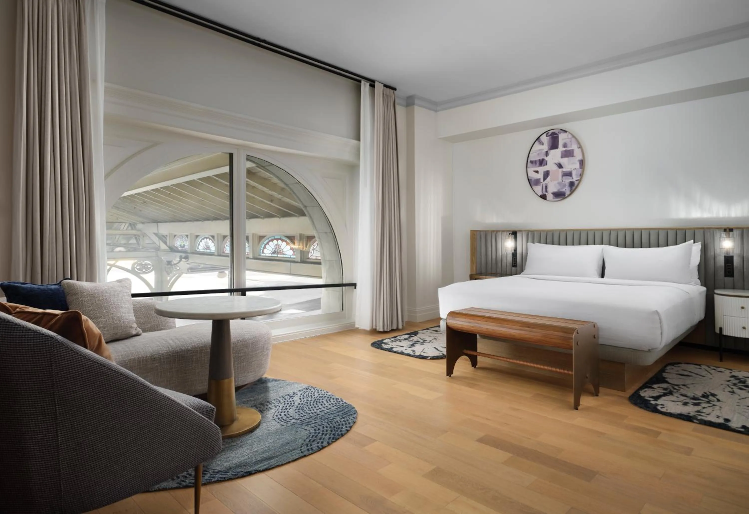 Bedroom, Bed in The Union Station Nashville Yards, Autograph Collection