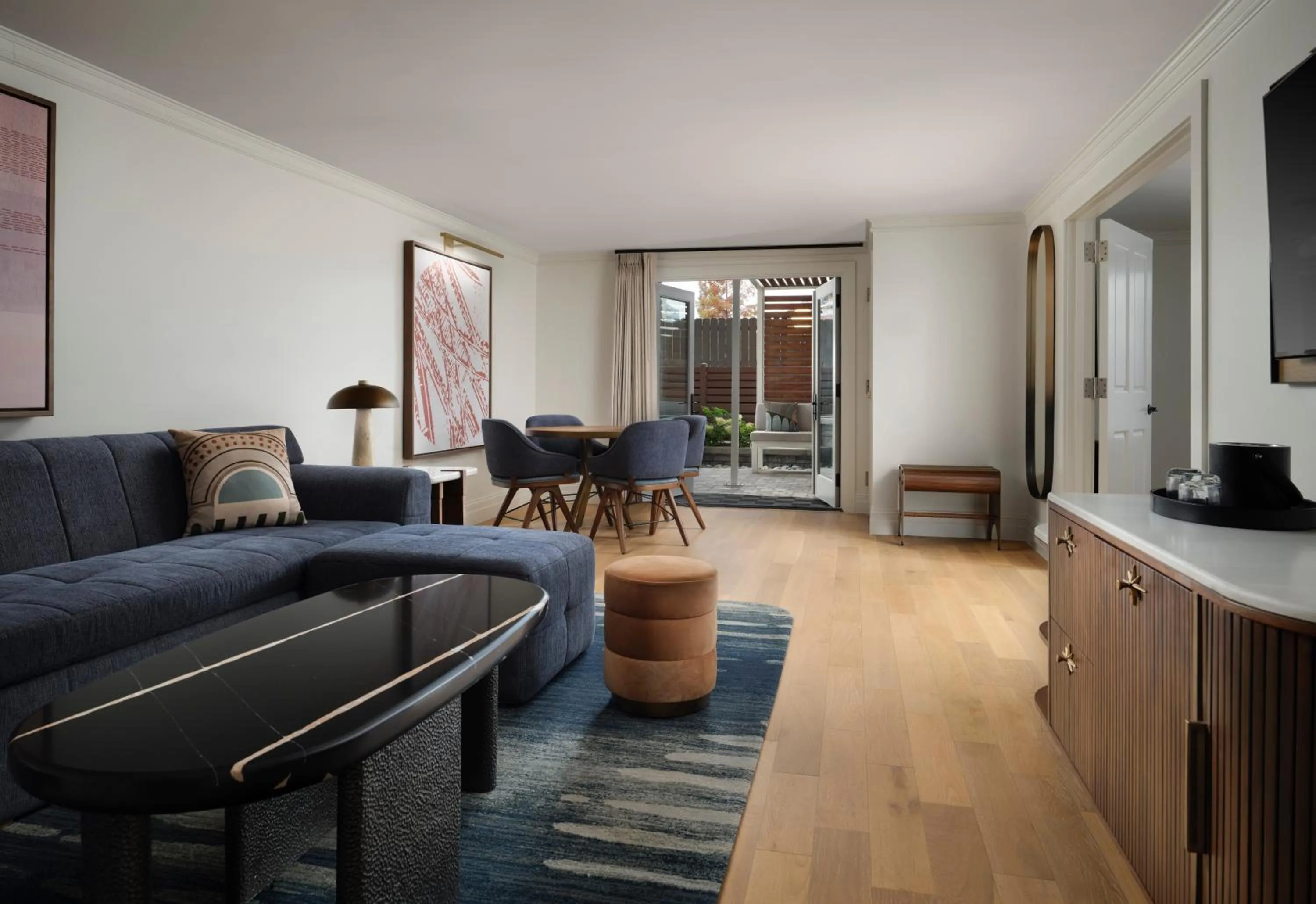 Living room in The Union Station Nashville Yards, Autograph Collection