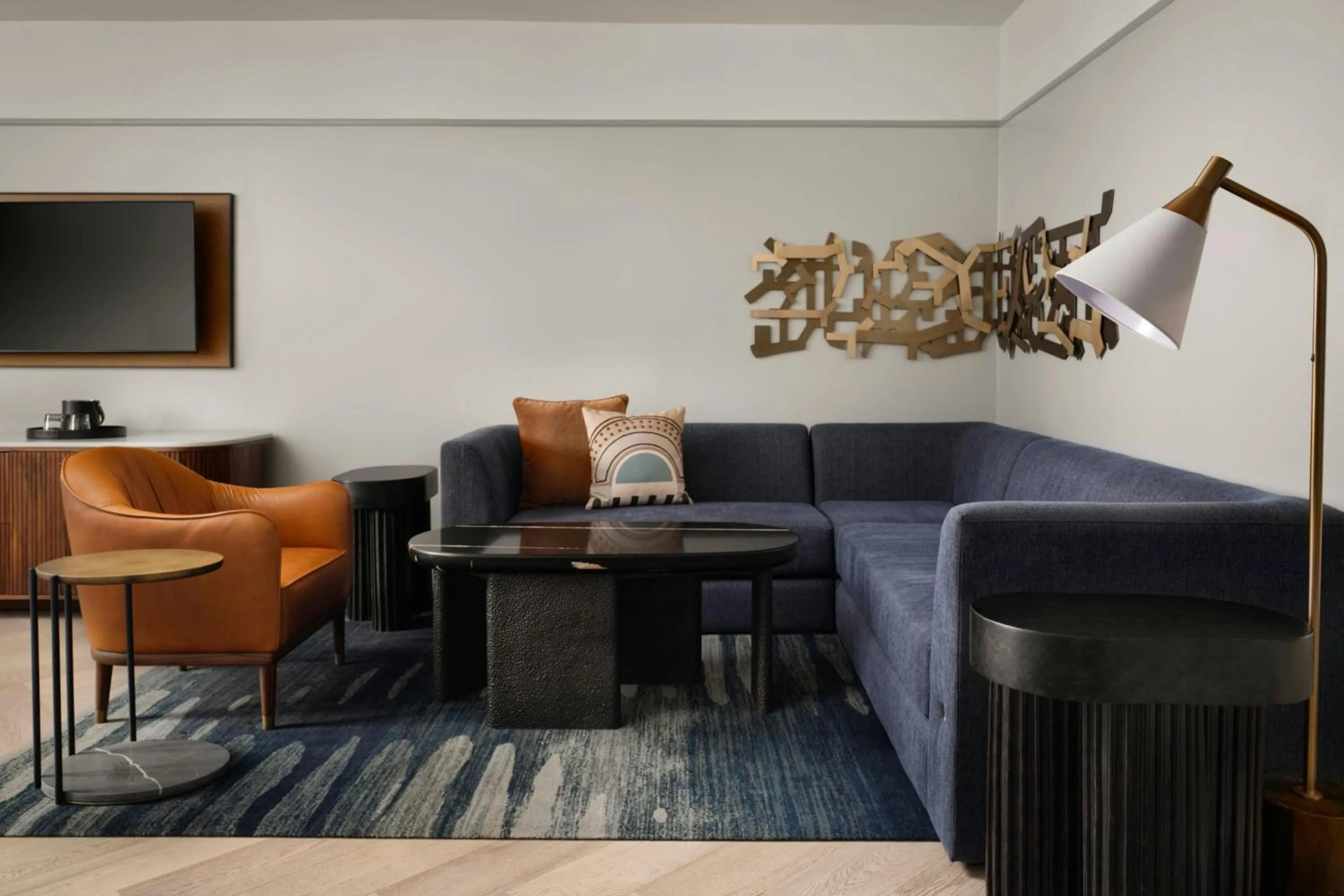 Living room in The Union Station Nashville Yards, Autograph Collection