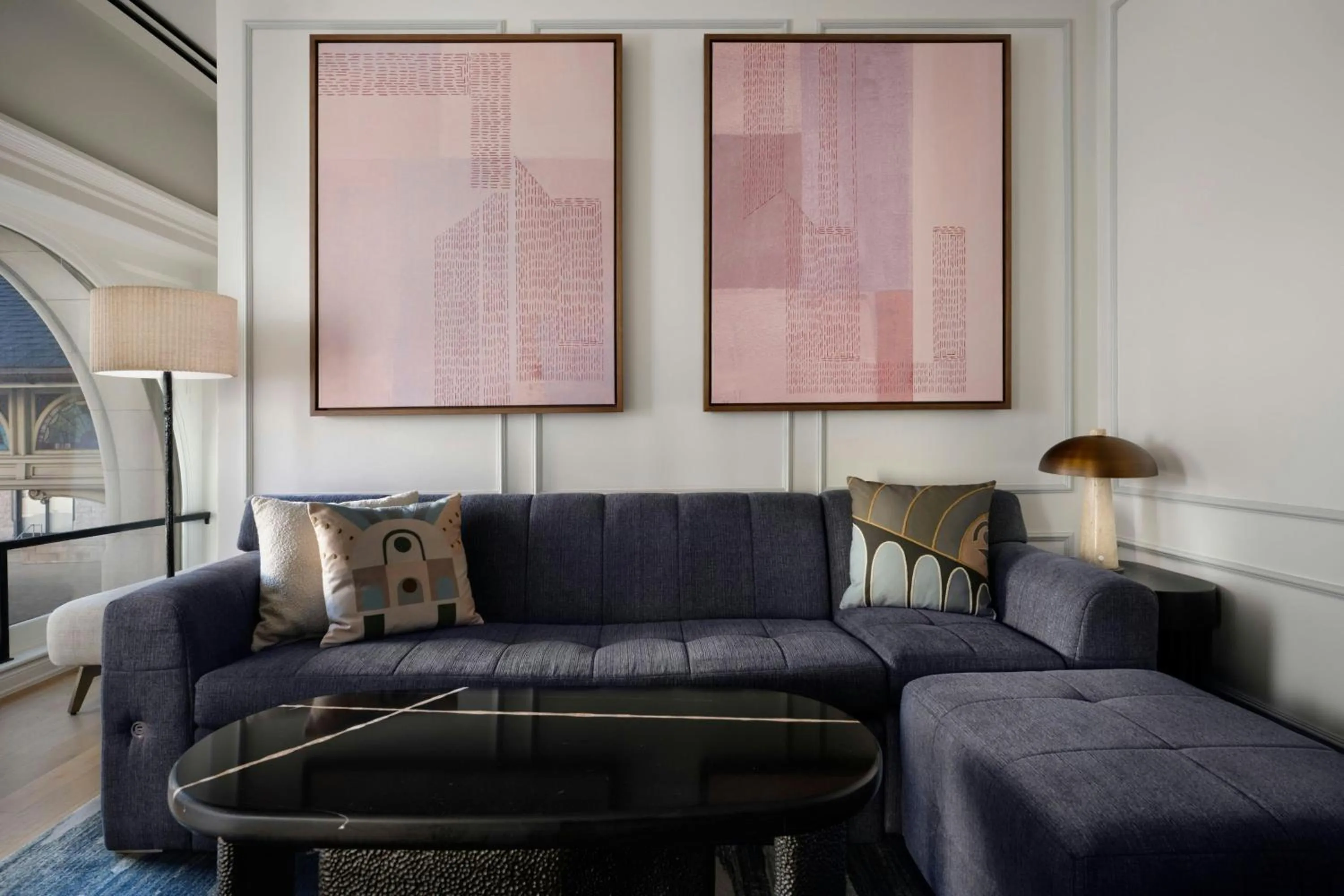 Living room in The Union Station Nashville Yards, Autograph Collection