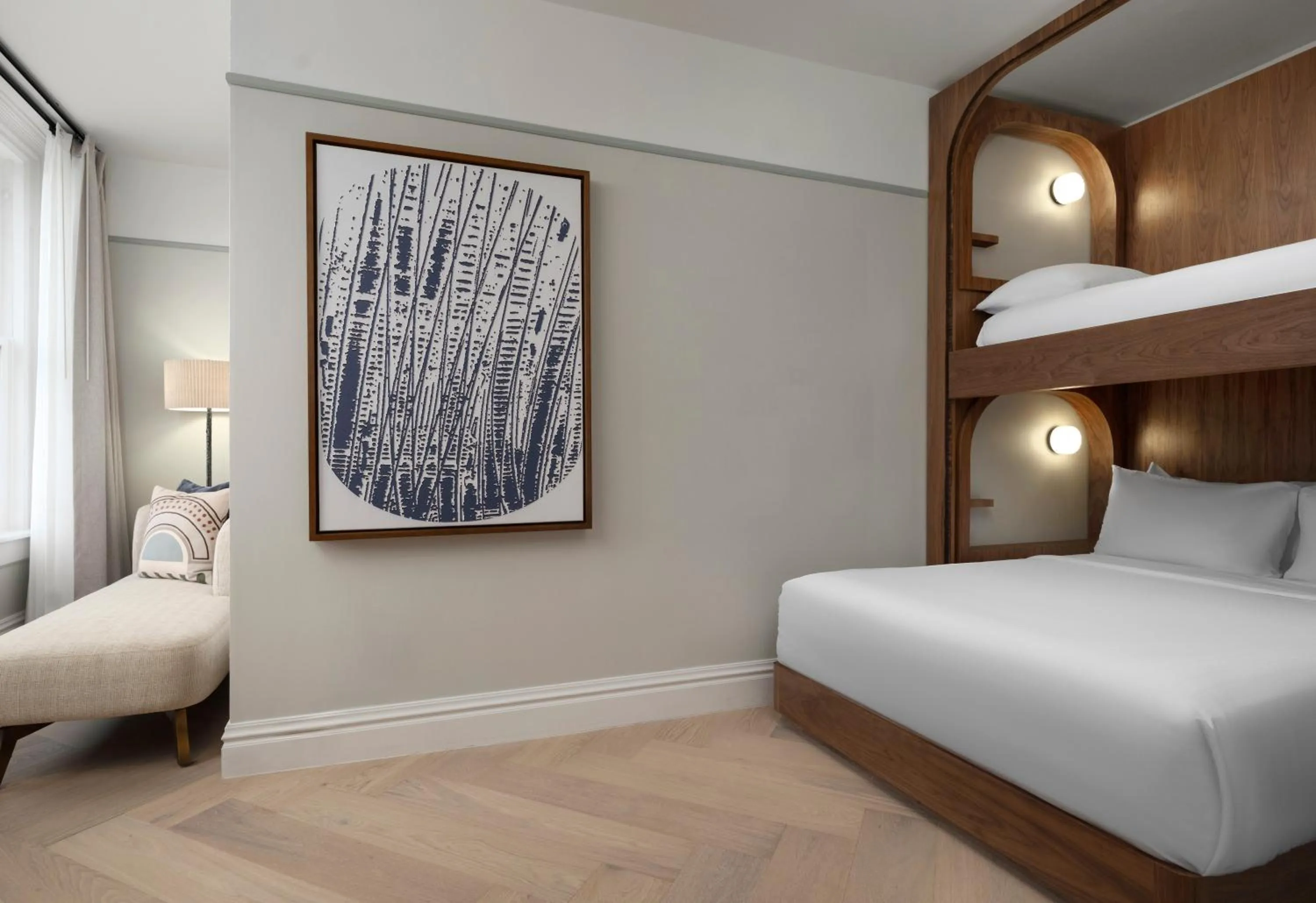 Bed in The Union Station Nashville Yards, Autograph Collection