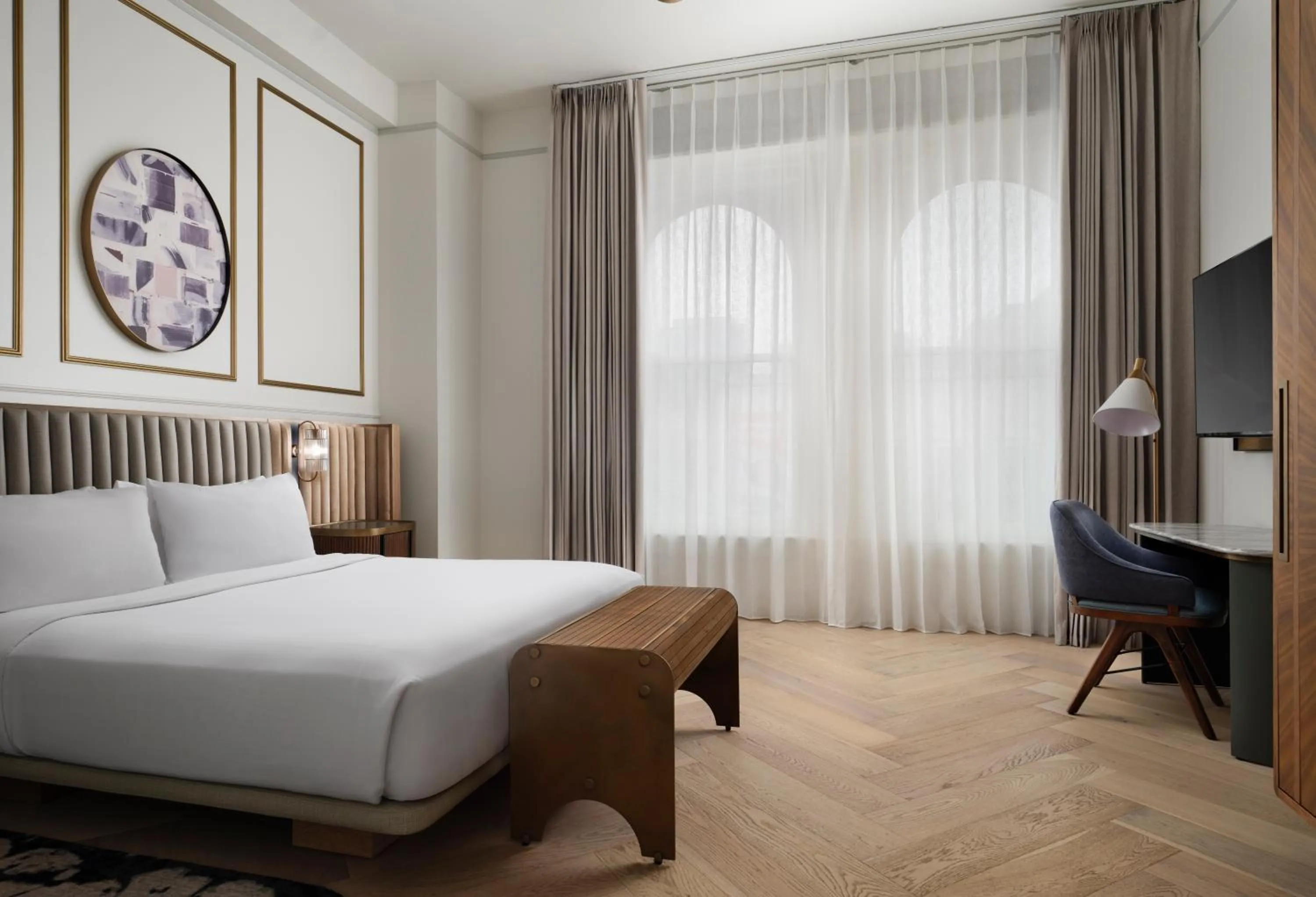 Bedroom, Bed in The Union Station Nashville Yards, Autograph Collection