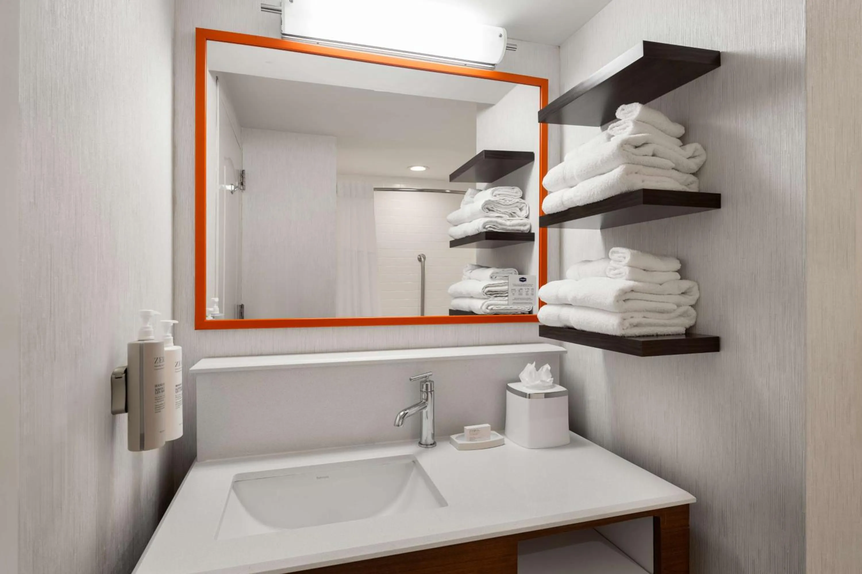 Bathroom in Hampton Inn Charleston North