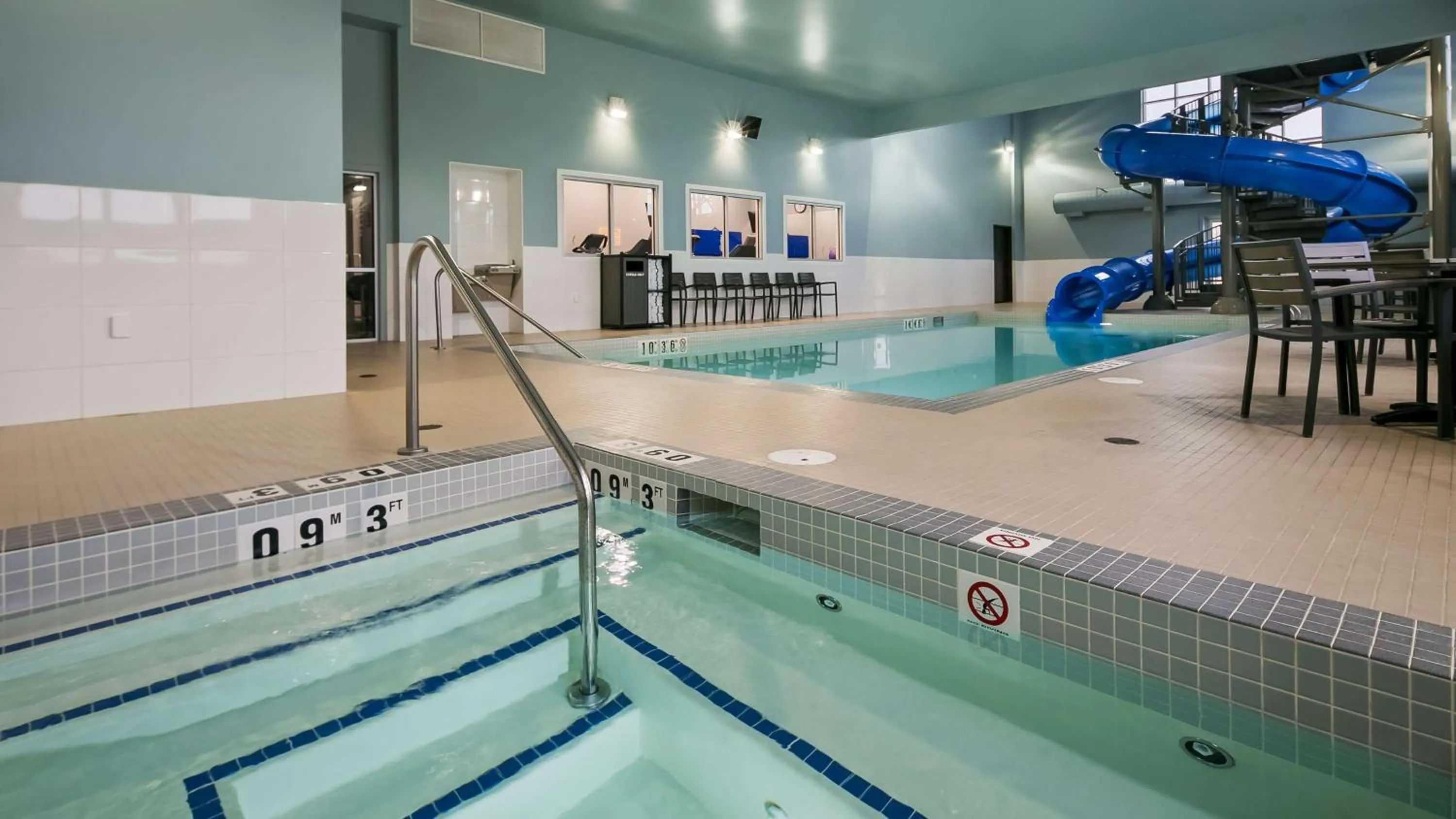 Pool view in Best Western Plus Lacombe Inn and Suites