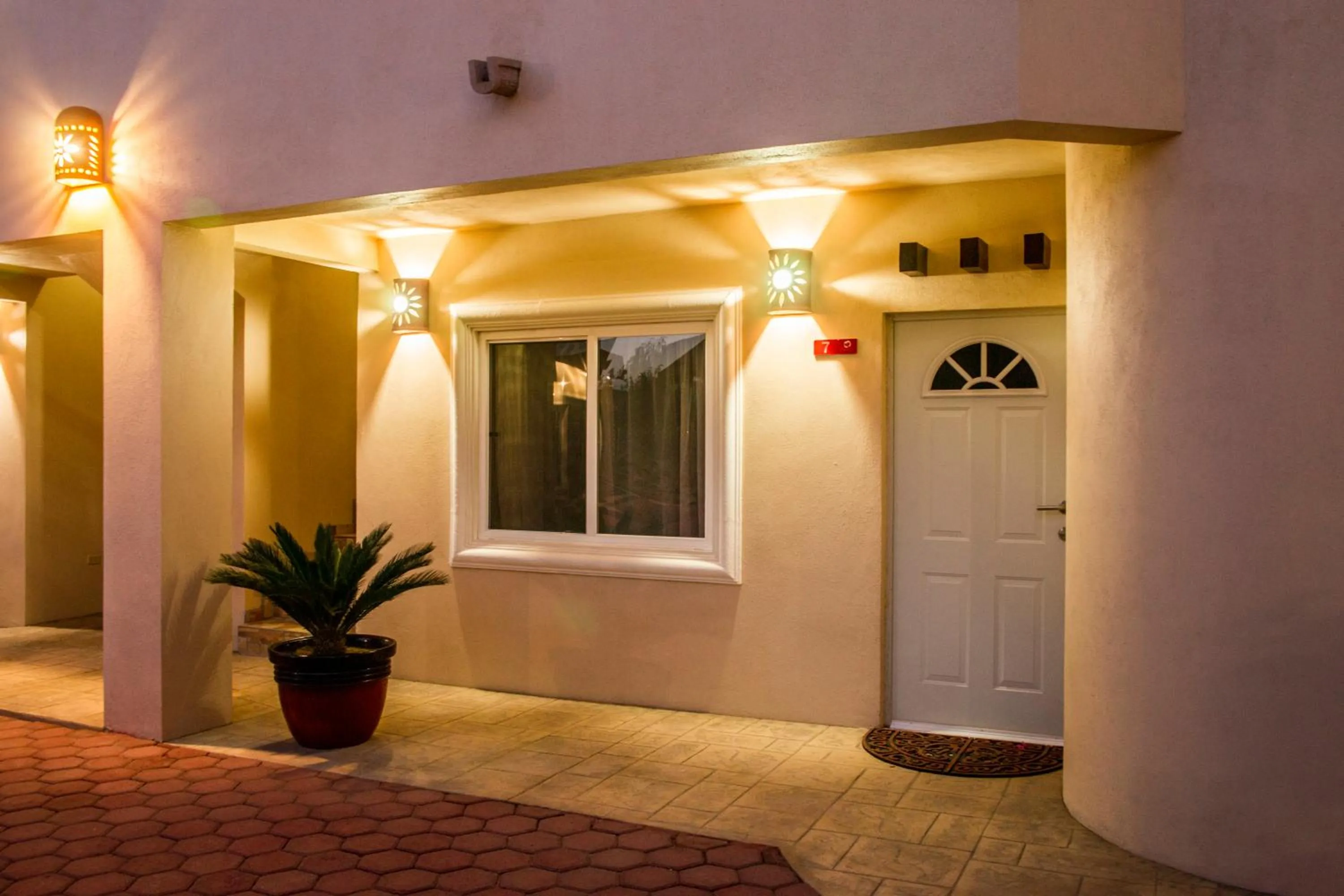 Decorative detail in Bugambilias Suites