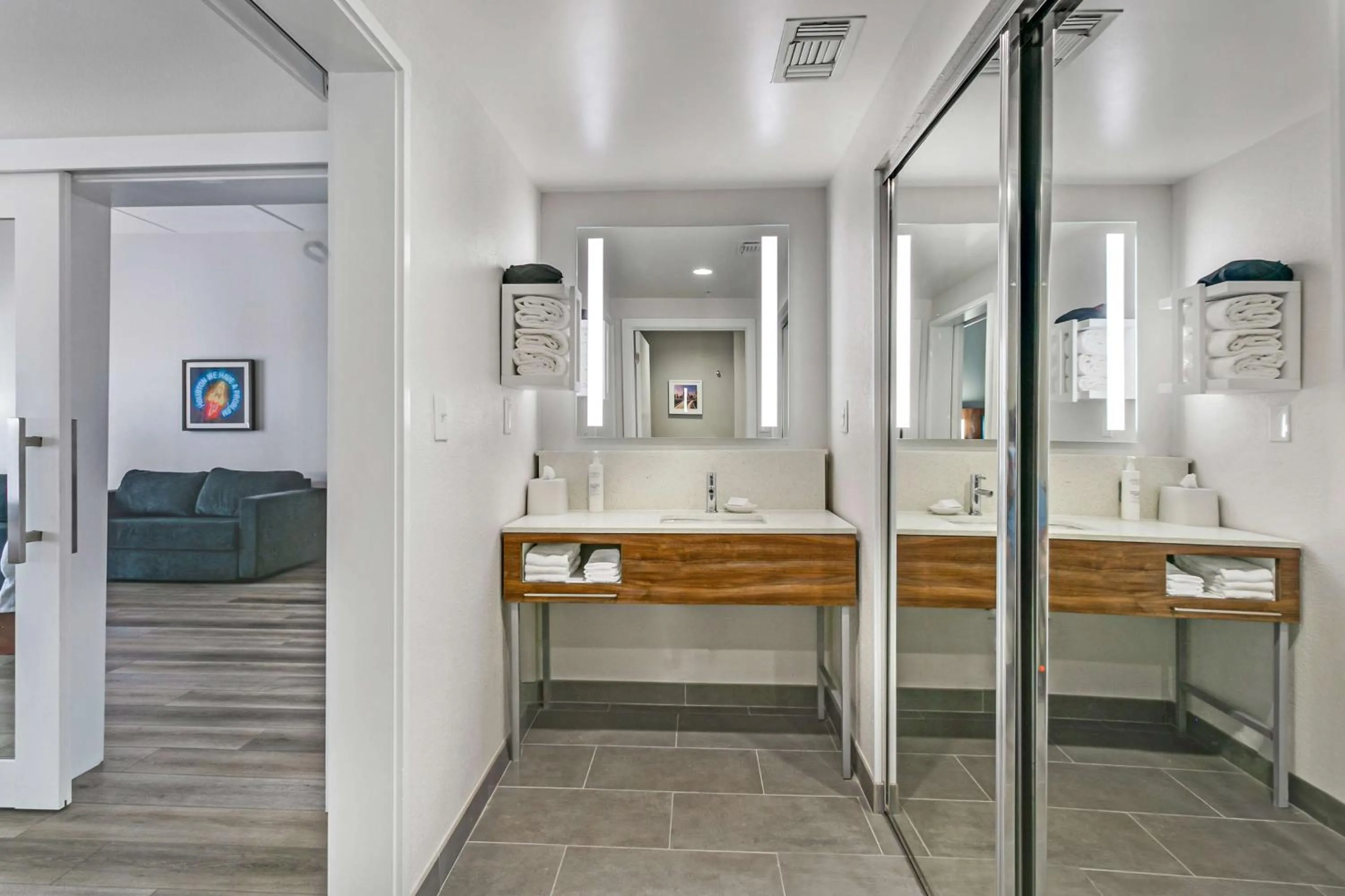 Bathroom in Hampton Inn Houston-Pearland, TX