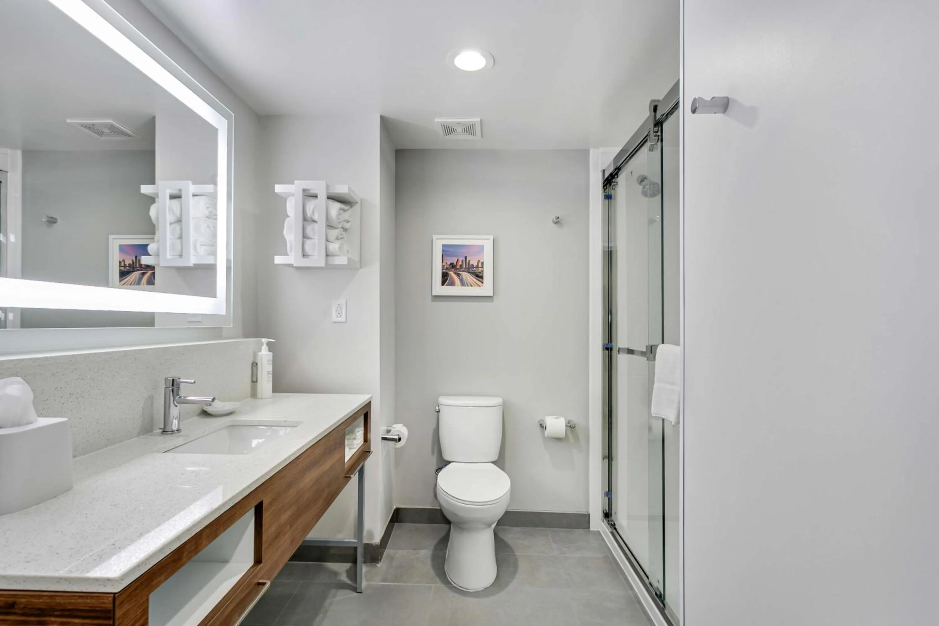 Bathroom in Hampton Inn Houston-Pearland, TX