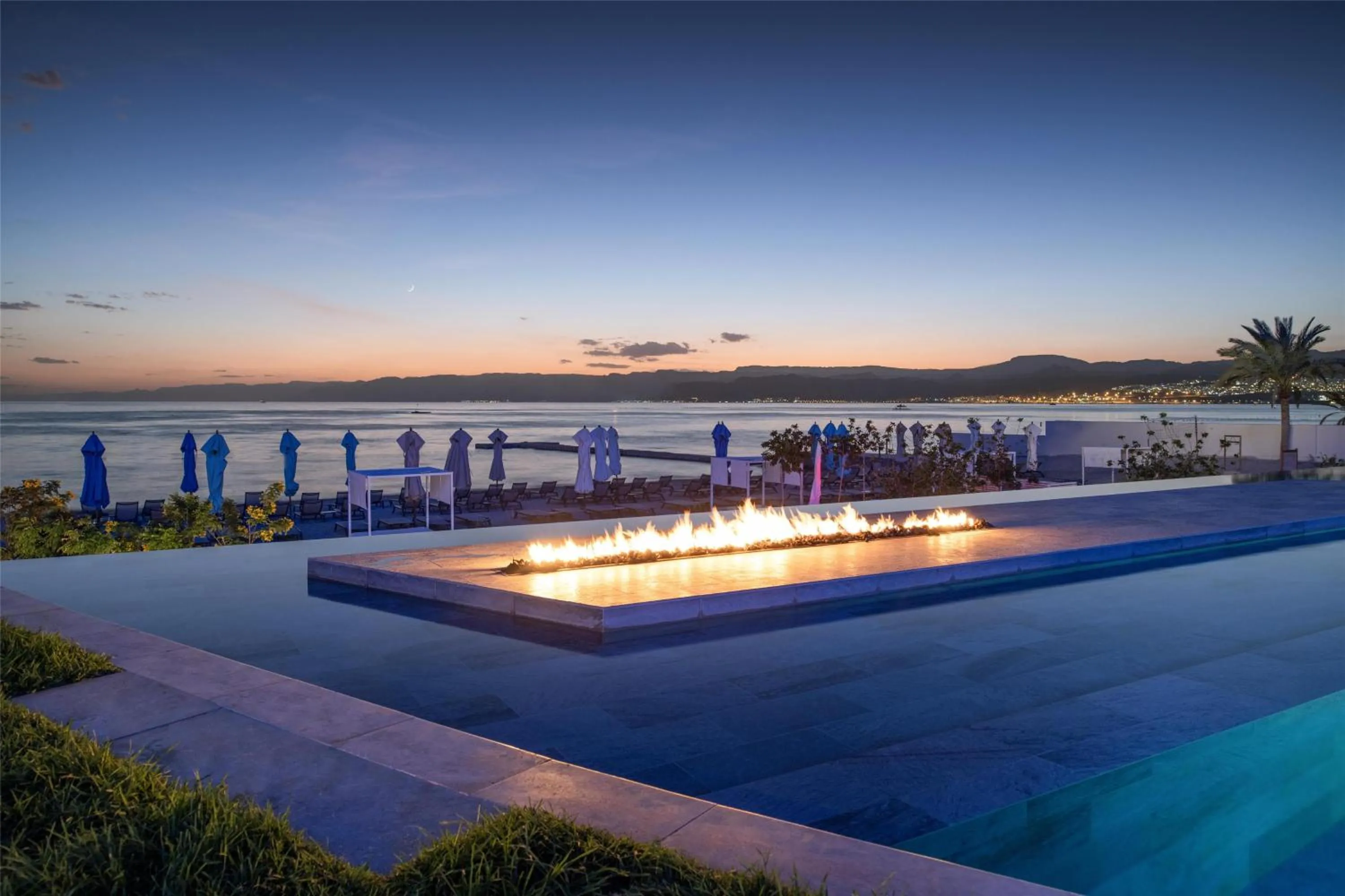 Pool view in Kempinski Hotel Aqaba