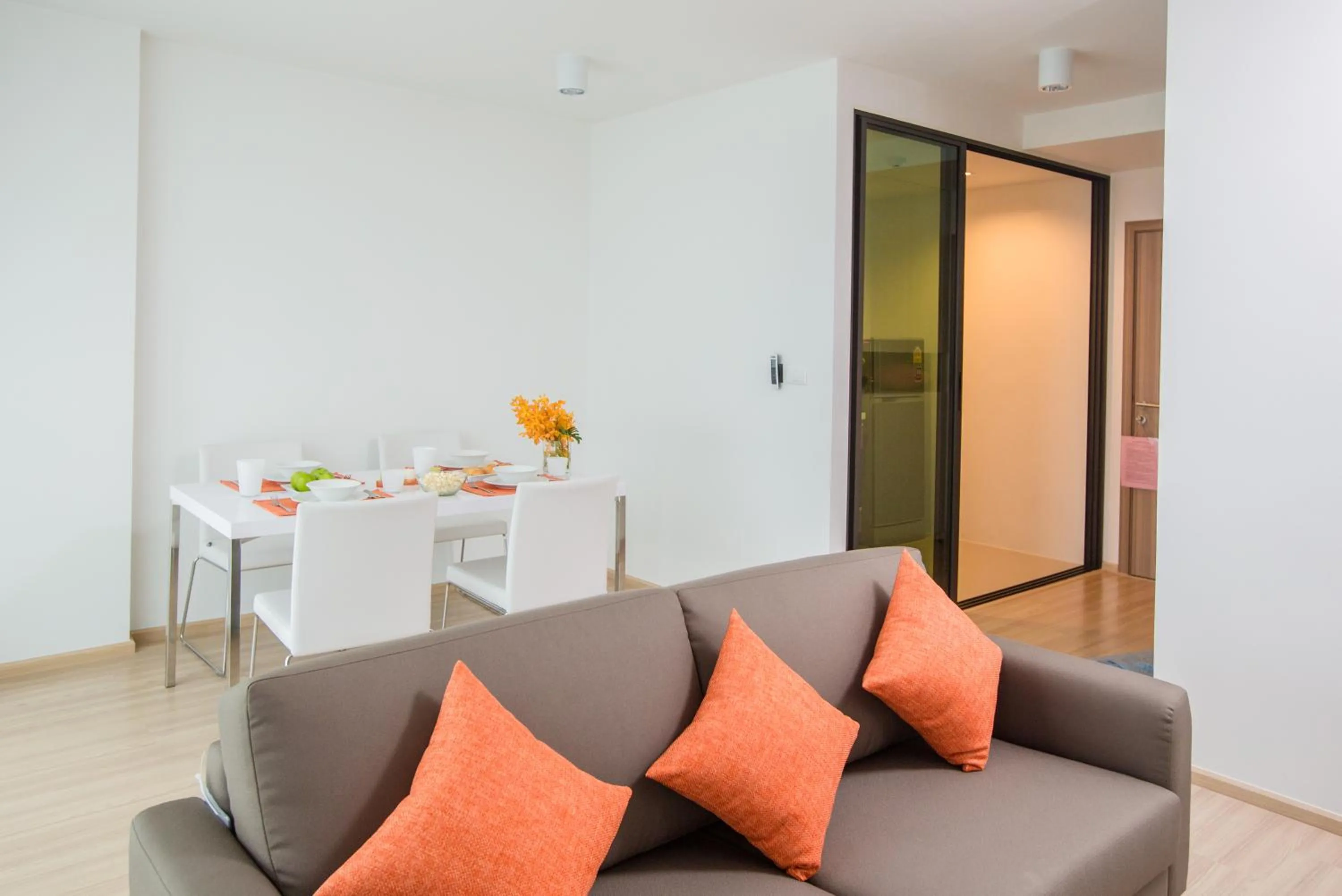 Seating area in Connext Residence Phuket