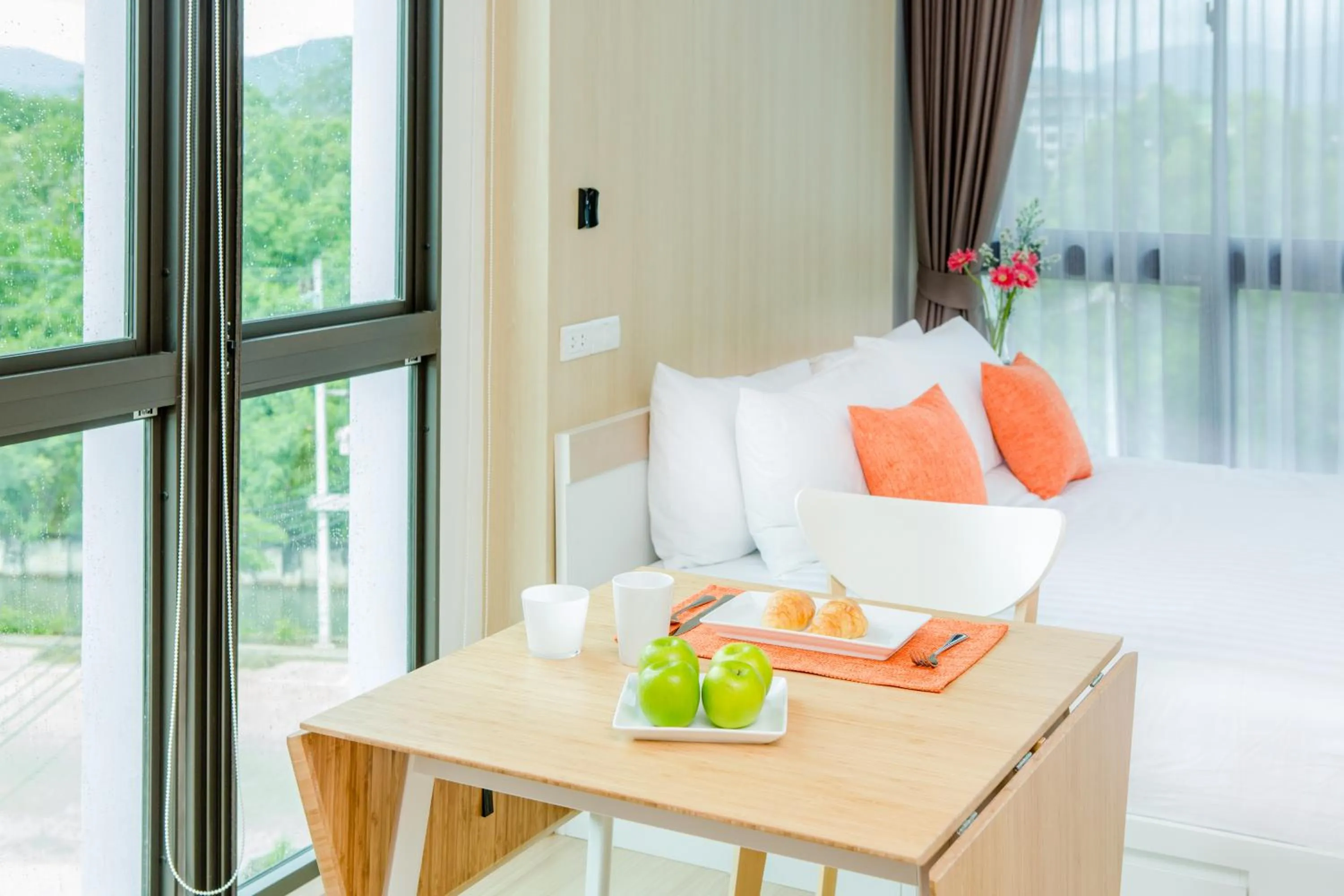 Bedroom in Connext Residence Phuket