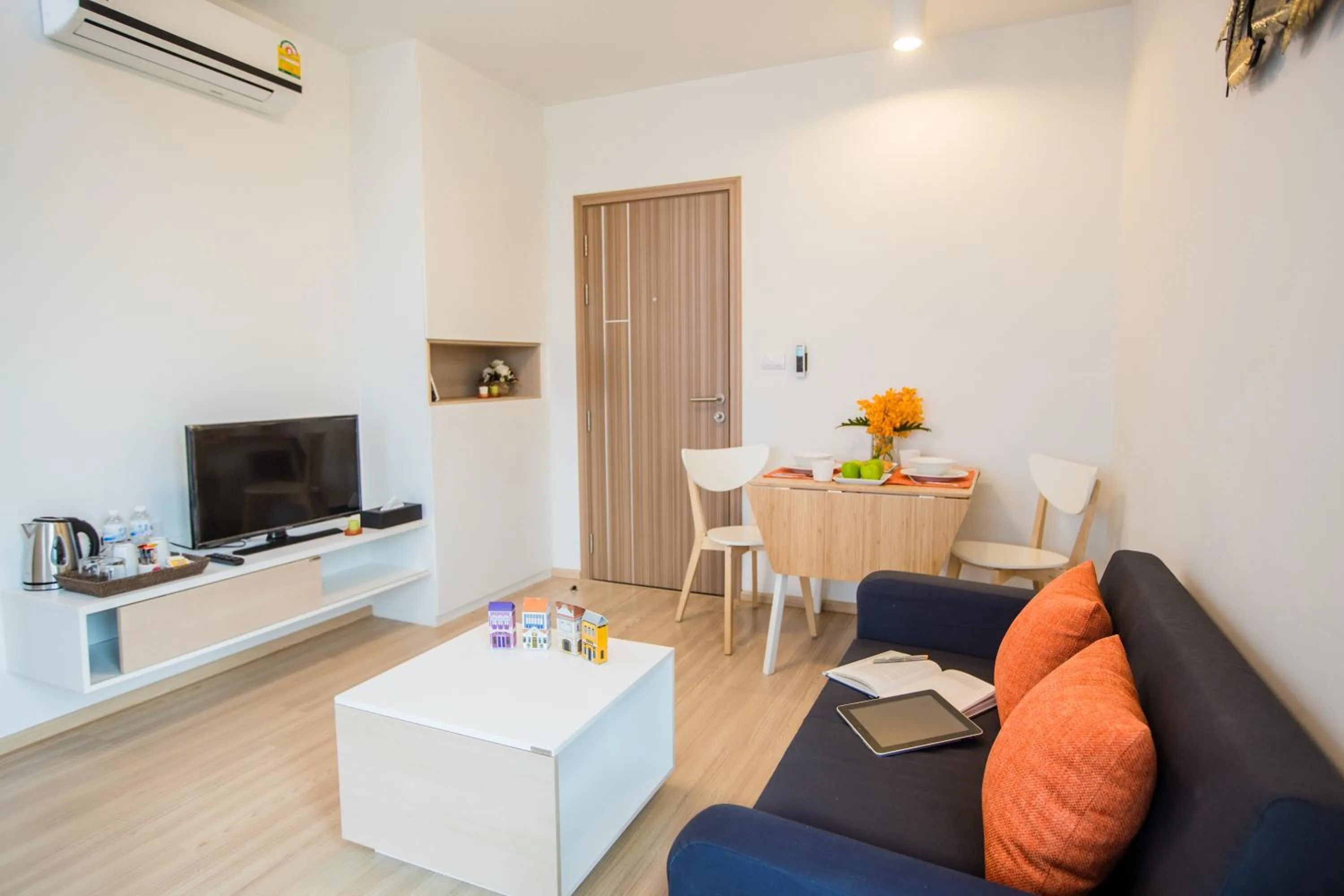 Living room in Connext Residence Phuket