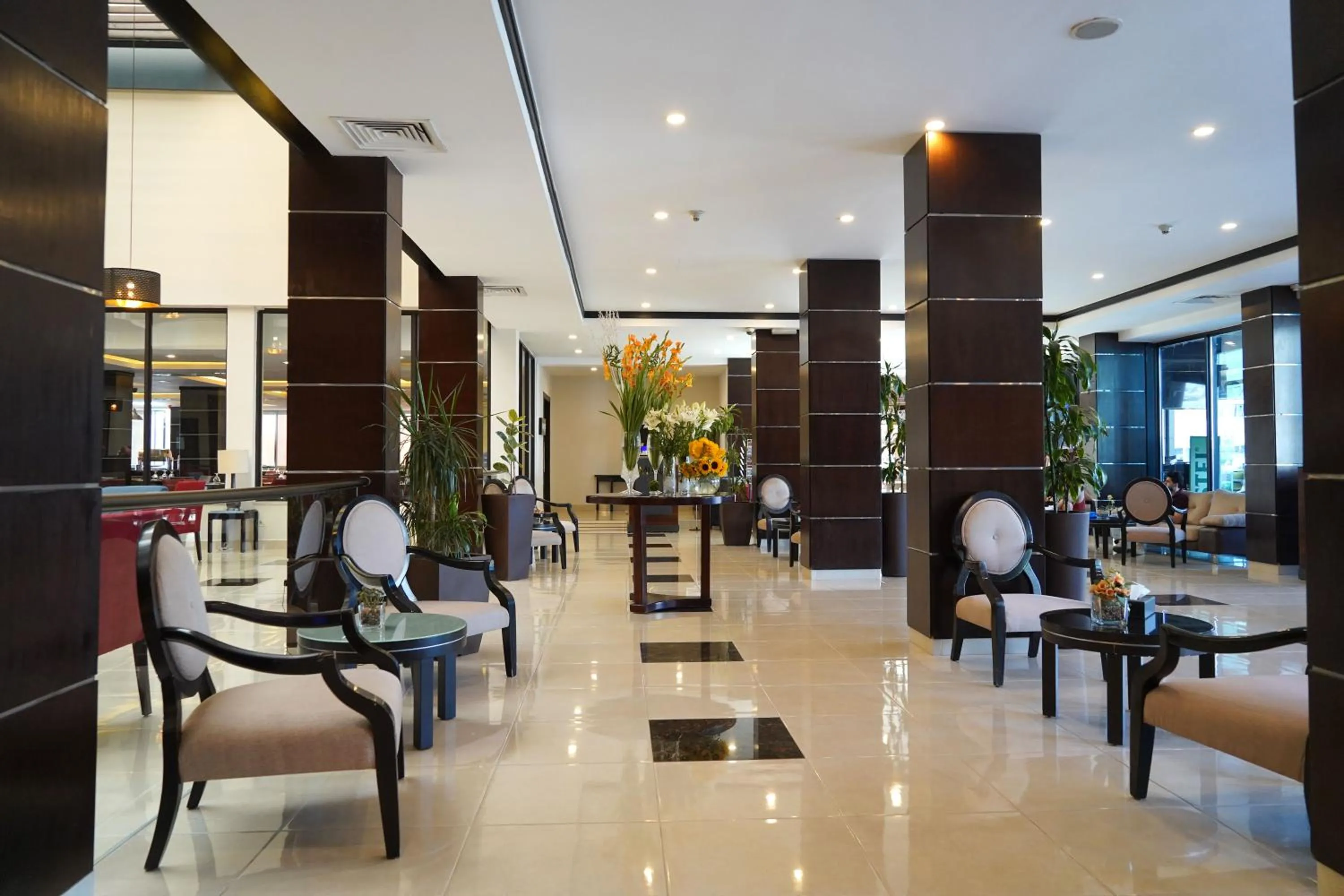 Lobby or reception in MENA Tyche Hotel Amman