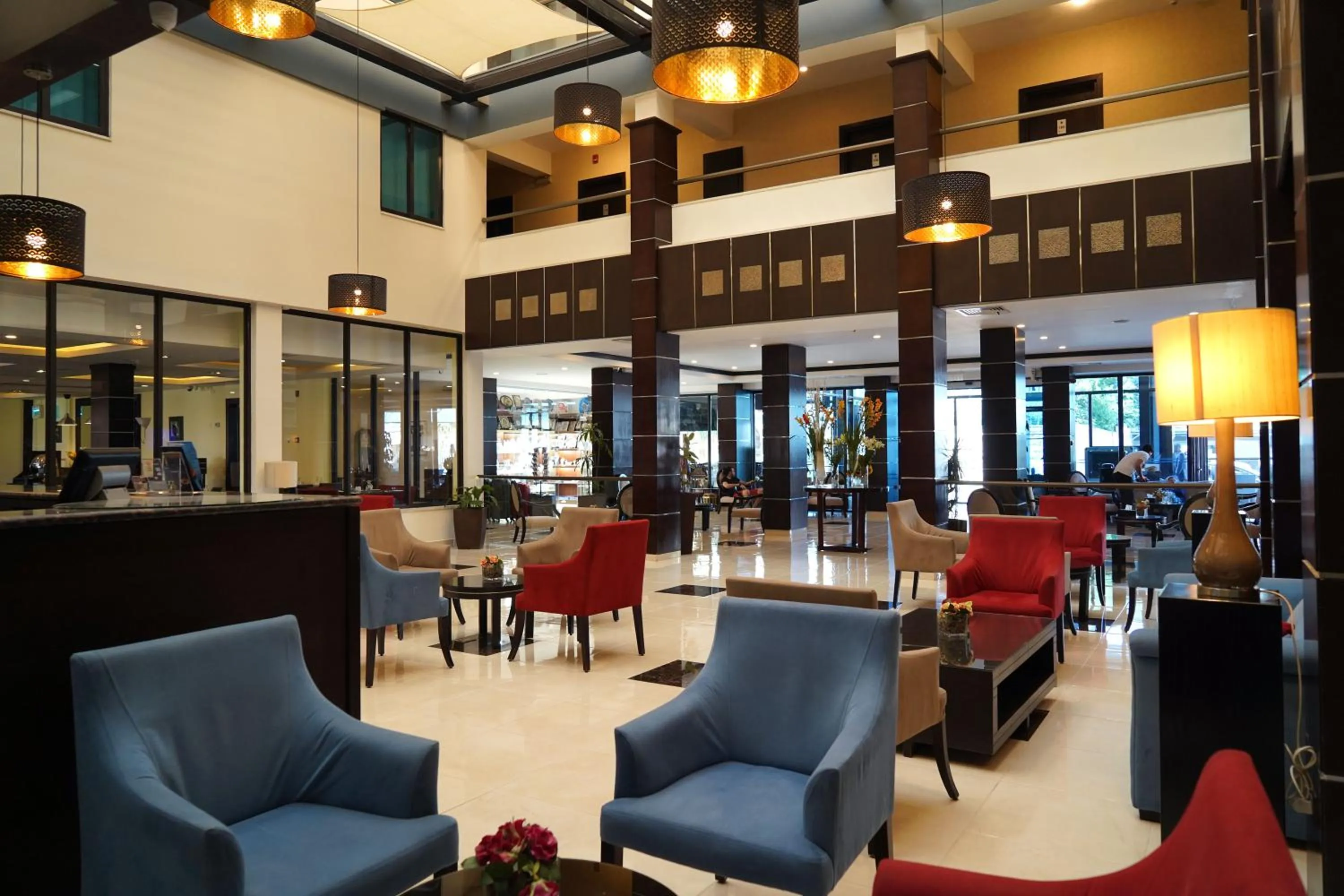 Lobby or reception in MENA Tyche Hotel Amman