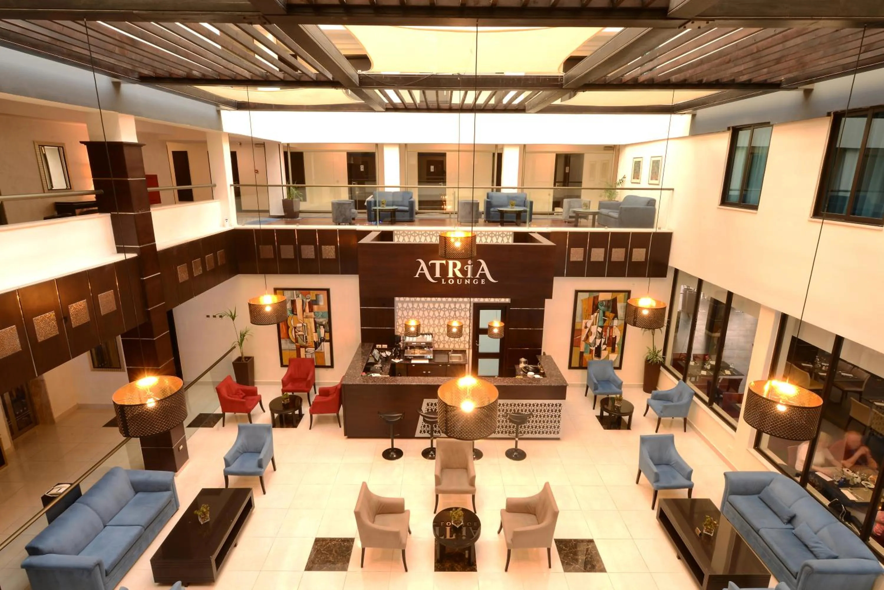 Lounge or bar in MENA Tyche Hotel Amman