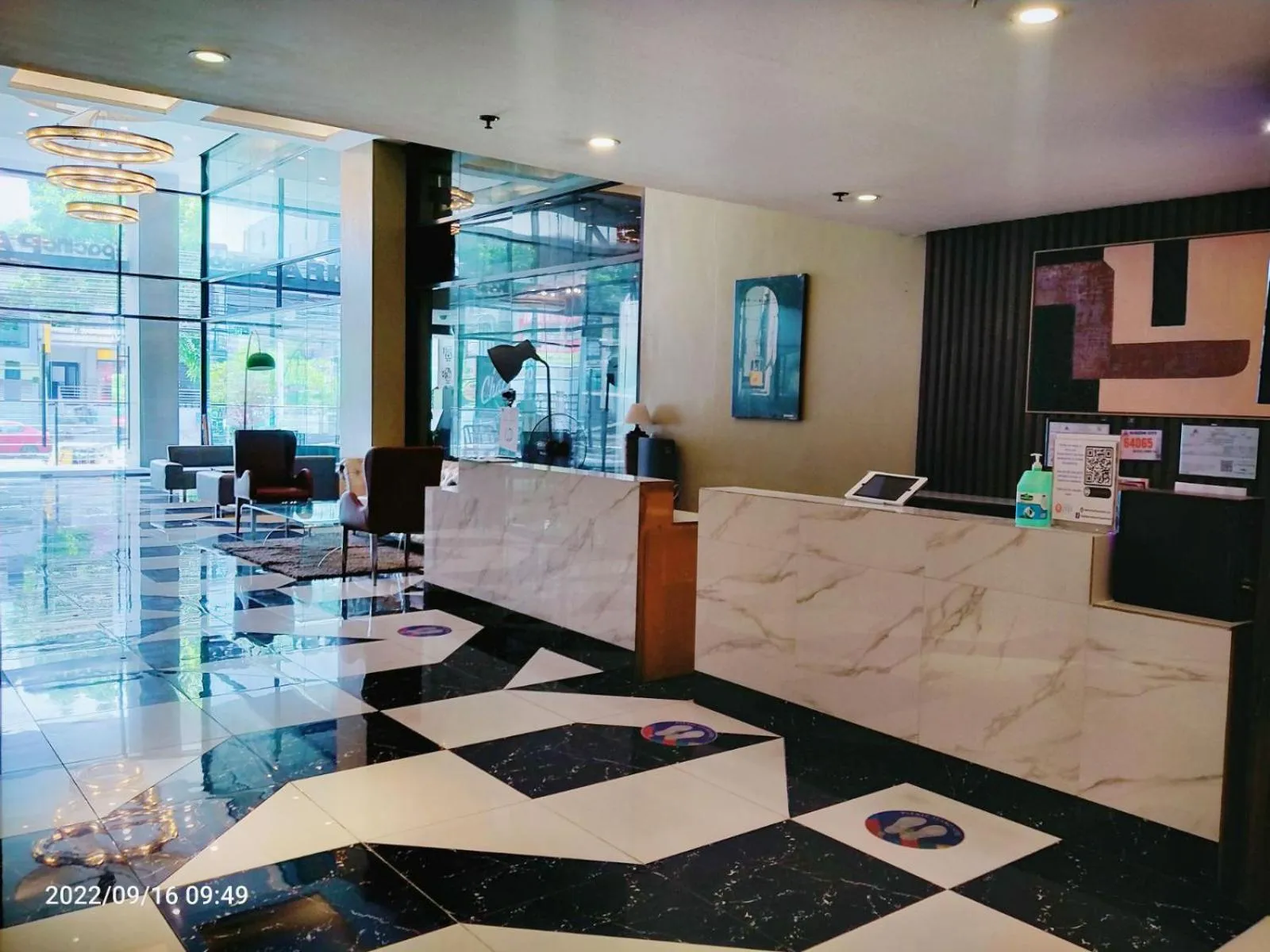 Lobby or reception in Pacific Park Hotel