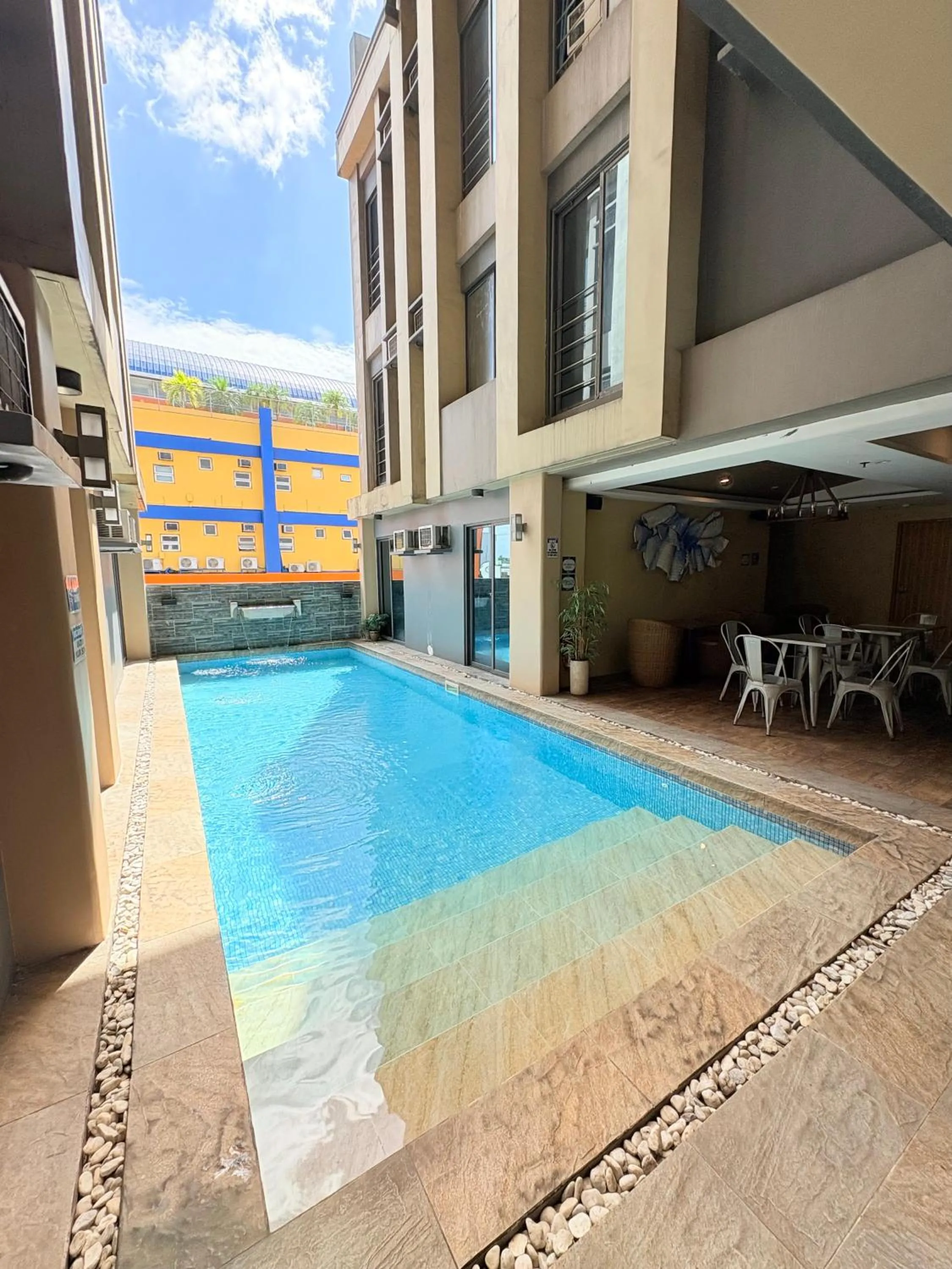 Pool view in Pacific Park Hotel