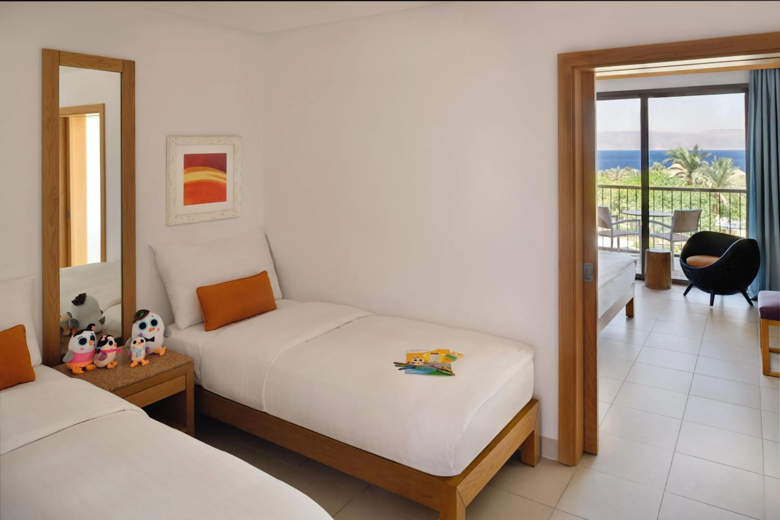 Bed in Mövenpick Resort & Spa Tala Bay Aqaba