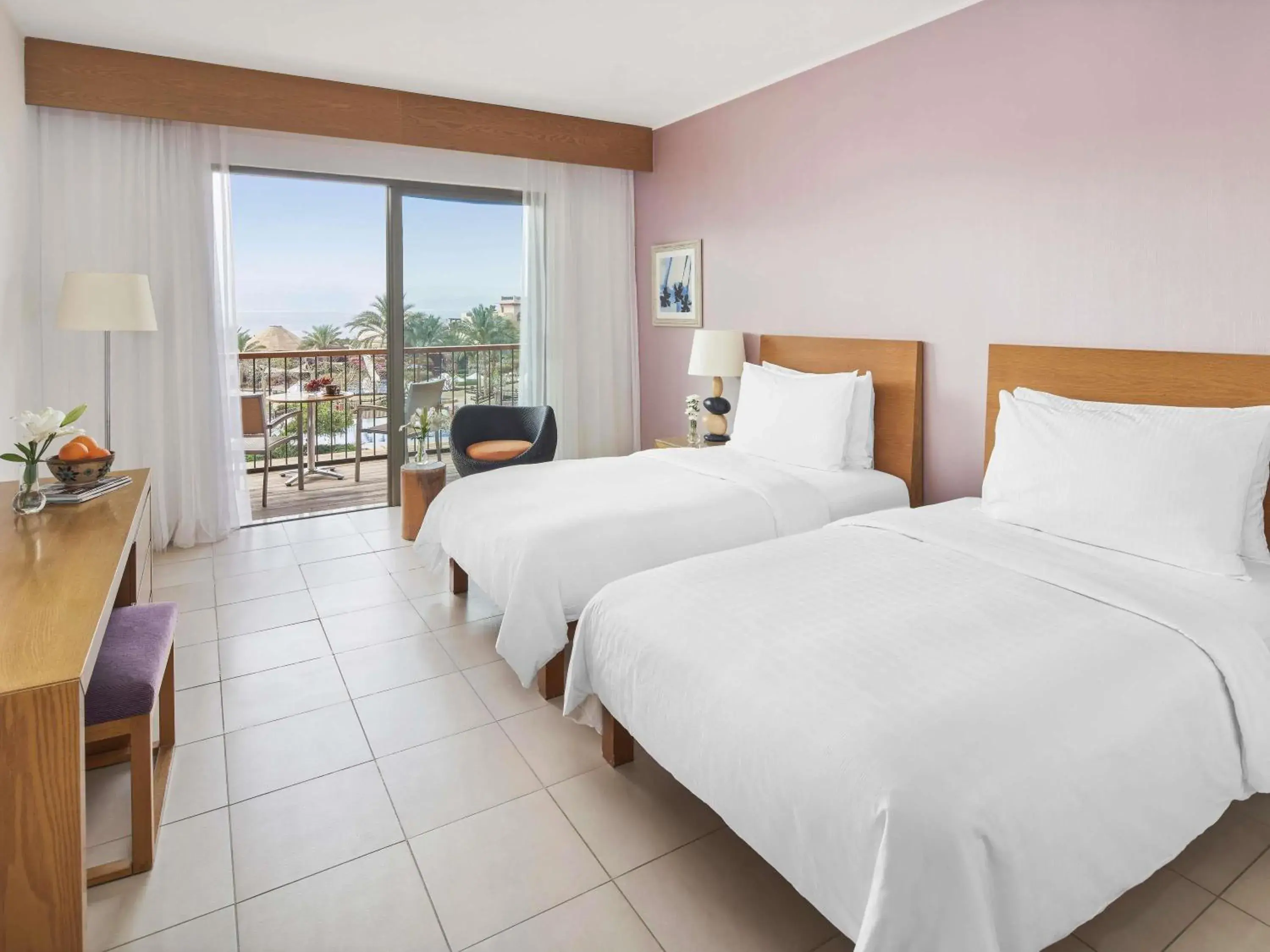 Superior Twin Room with Pool View in Mövenpick Resort & Spa Tala Bay Aqaba Superior Twin Room with Pool View in Mövenpick Resort & Spa Tala Bay Aqaba