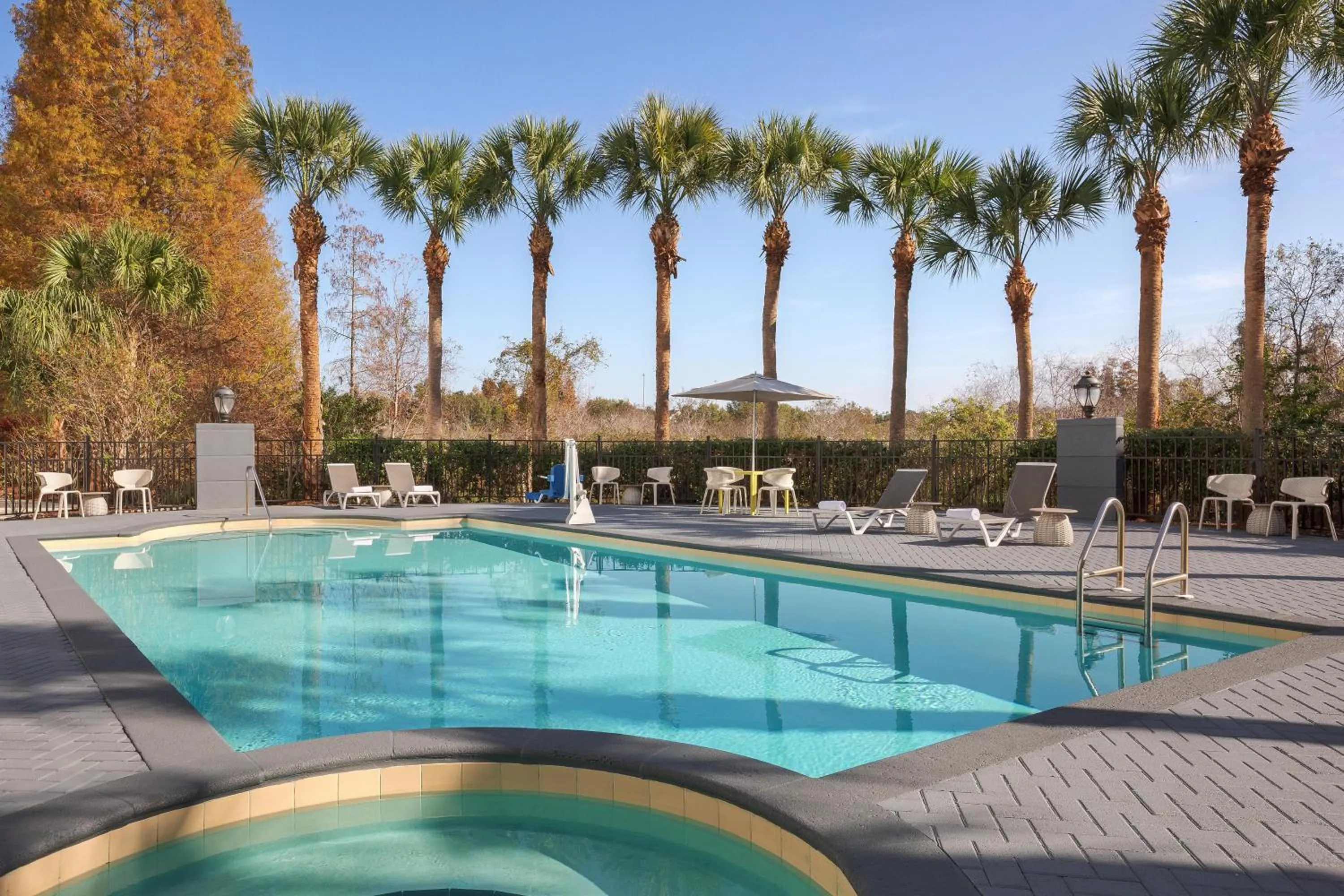 Pool view in Hilton Garden Inn Tampa North