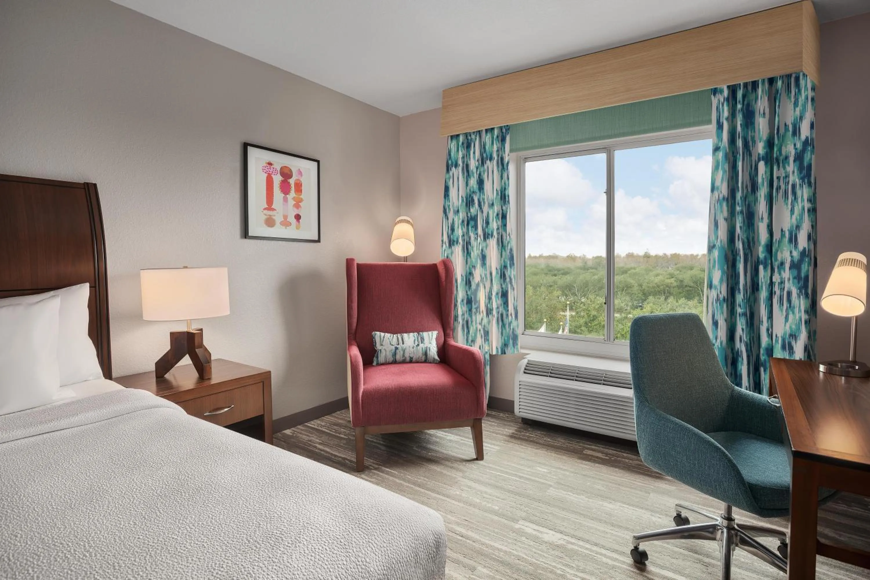 Bed in Hilton Garden Inn Tampa North