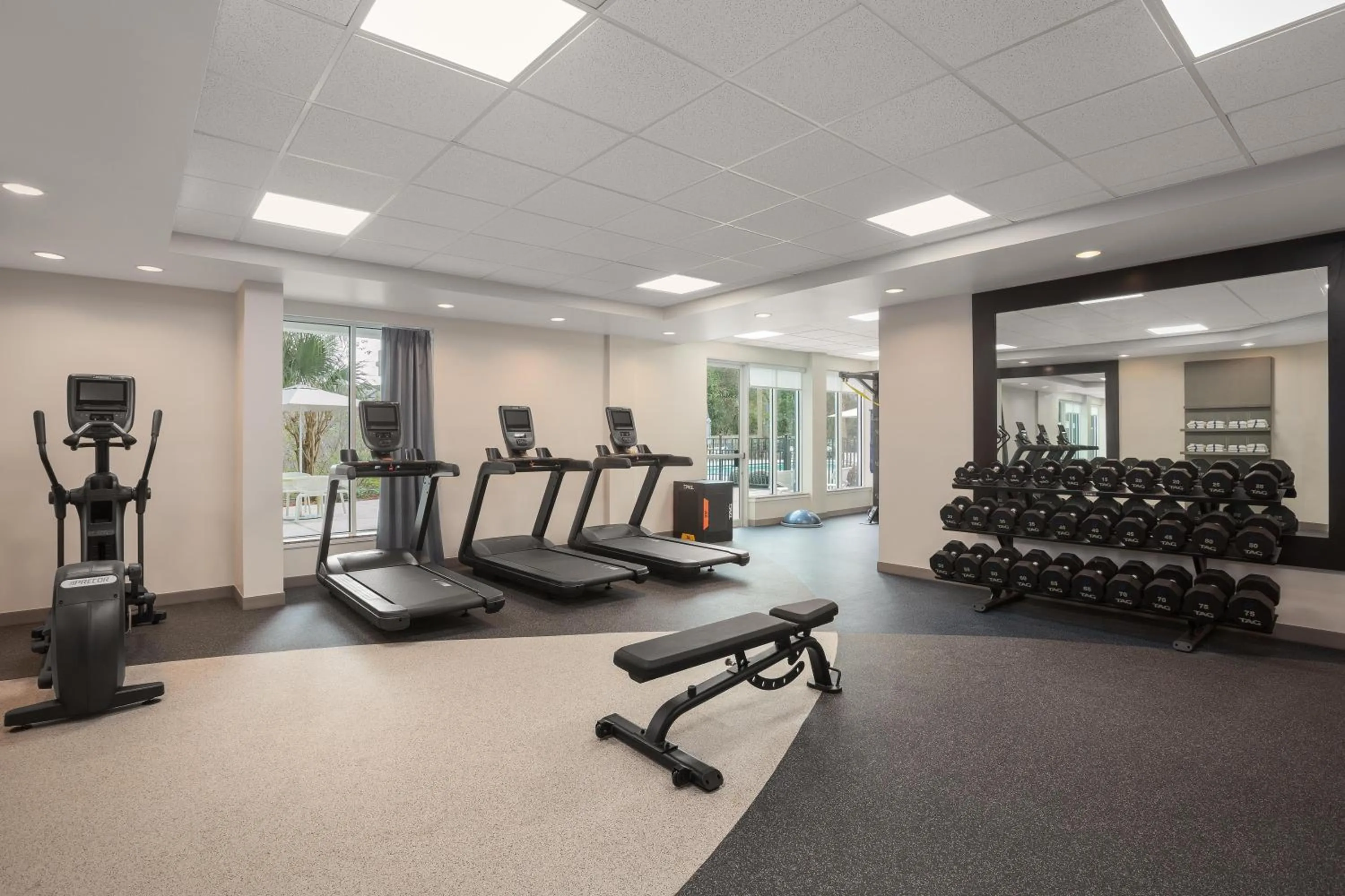 Fitness centre/facilities in Hilton Garden Inn Tampa North