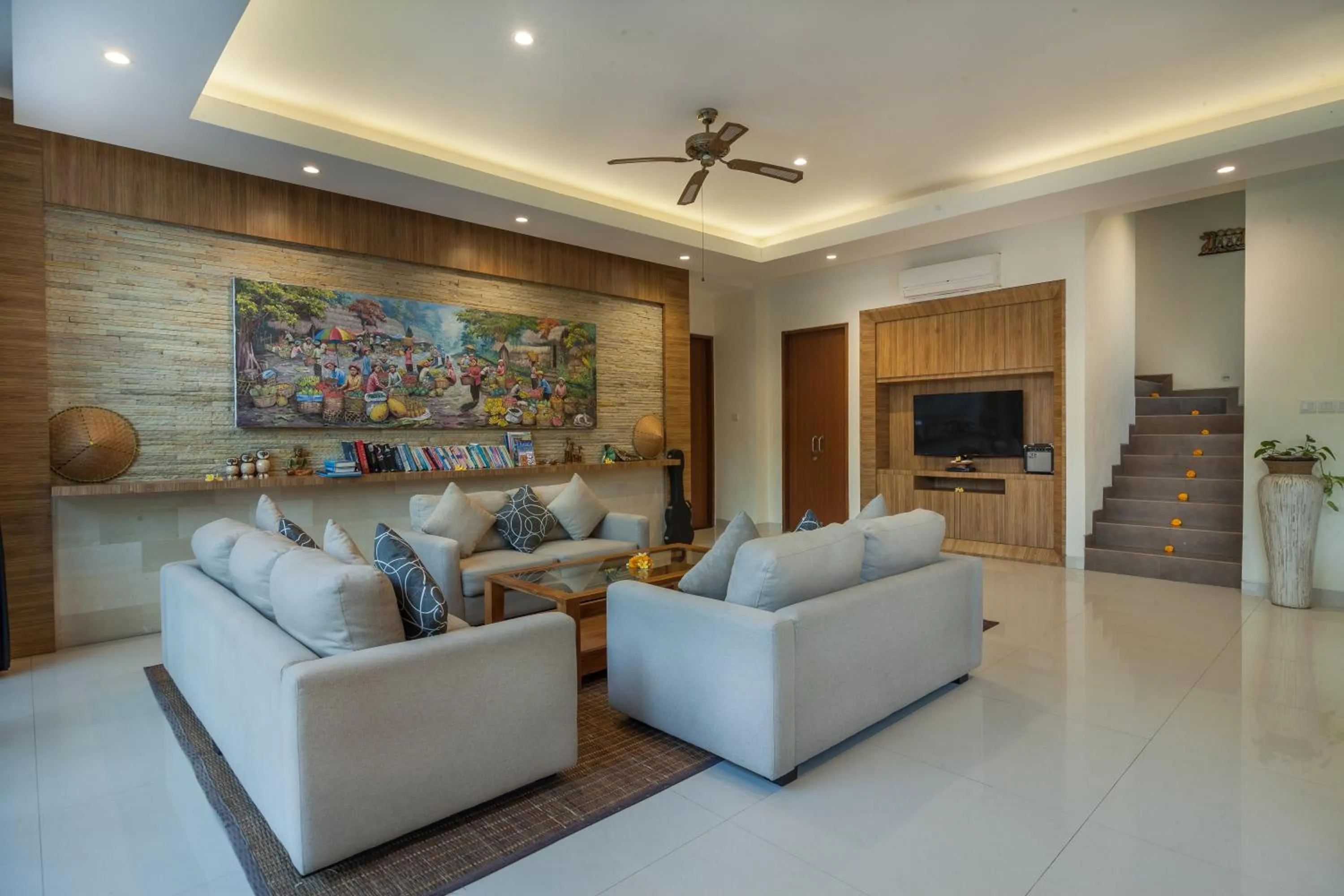 Living room in River Sakti Ubud by Prasi