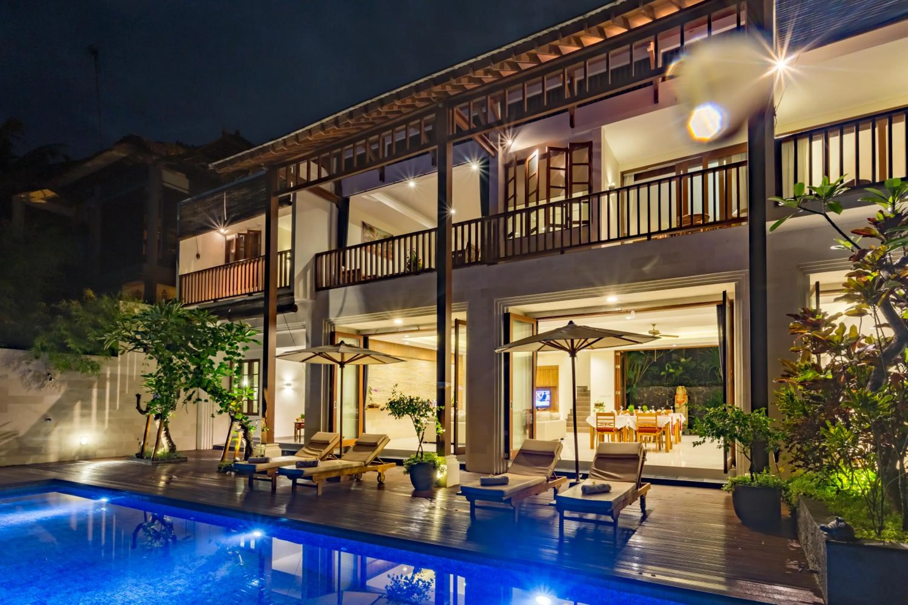 Patio in River Sakti Ubud by Prasi