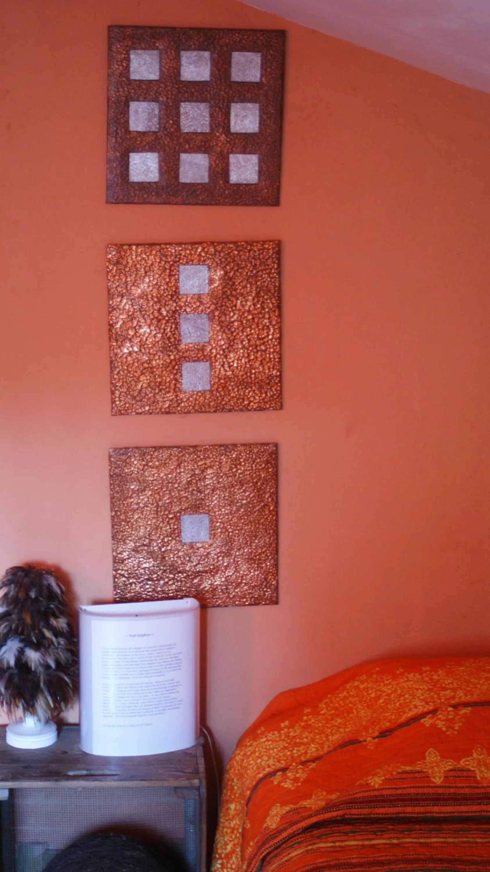 Decorative detail, Bed in Demeure de Digoine "Chambre d'Hotes"