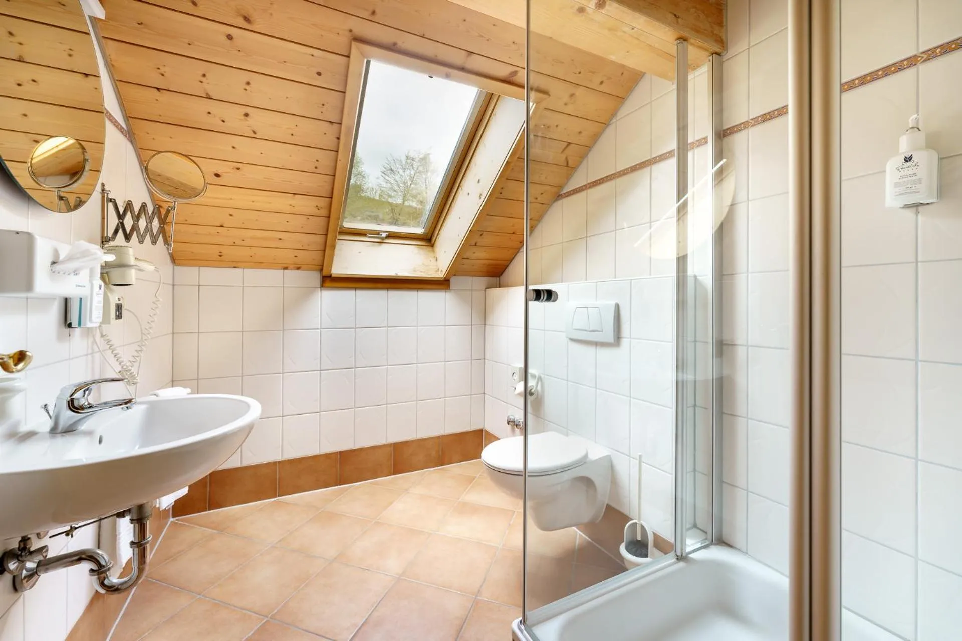 Shower in Hotel Schlehdorn