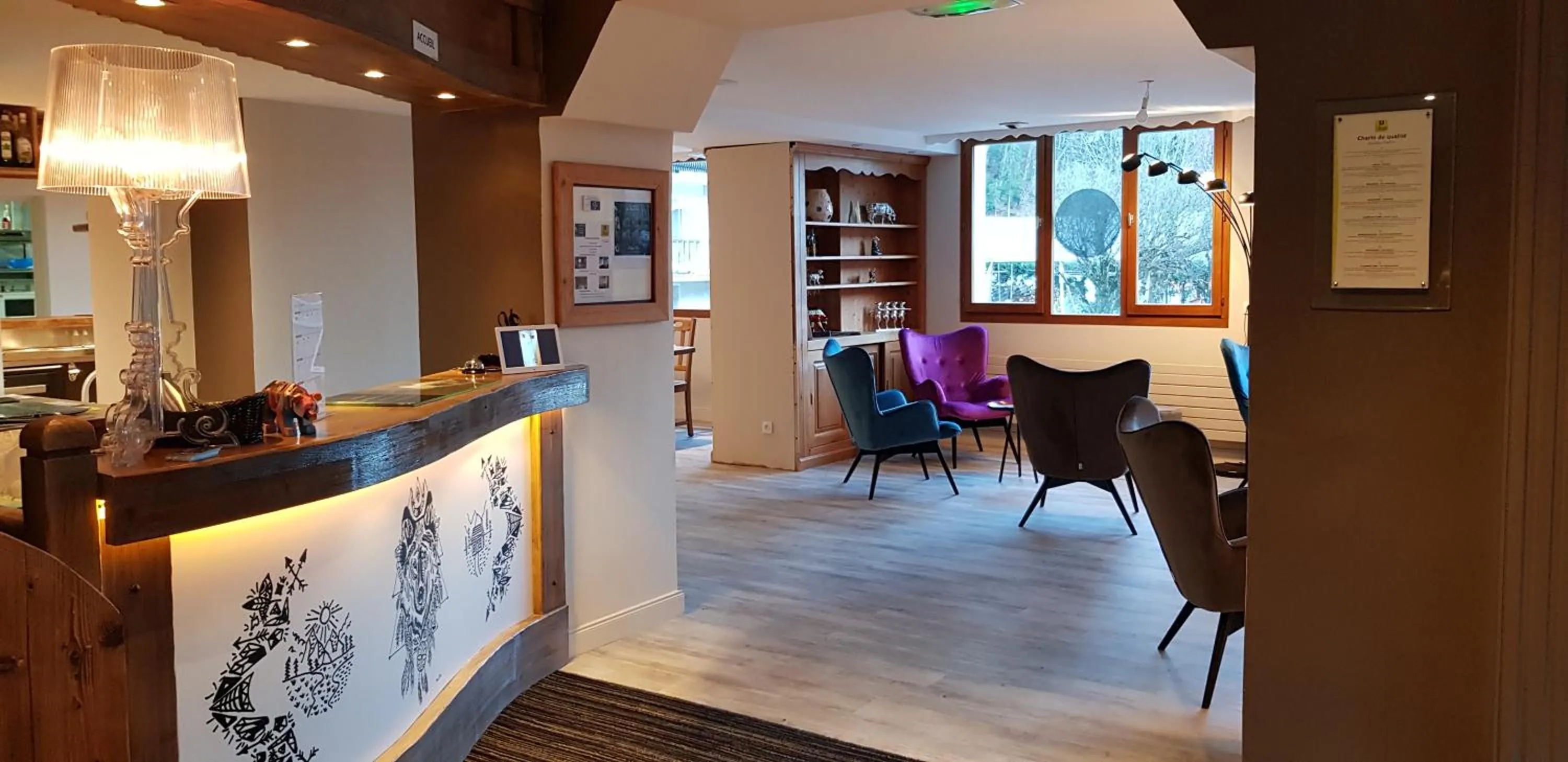 Communal lounge/ TV room in Le Relais Du Mont Blanc