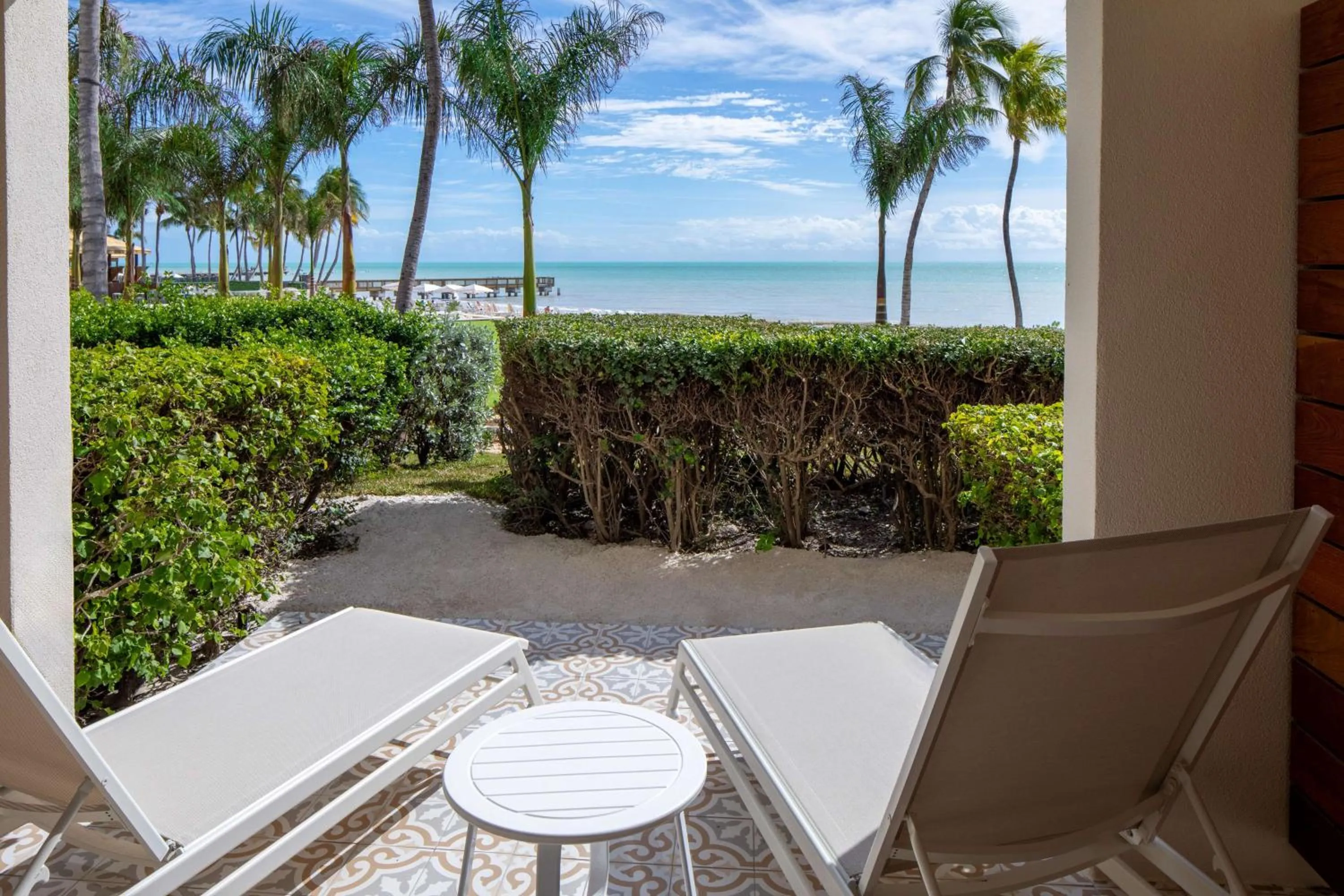 Lanai Queen Room with Two Queen Beds and Ocean View in Casa Marina Key West, Curio Collection by Hilton