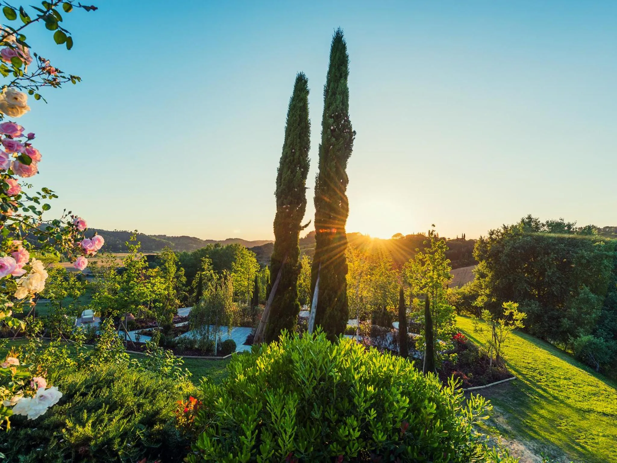 Garden view in Relais Sassa al Sole