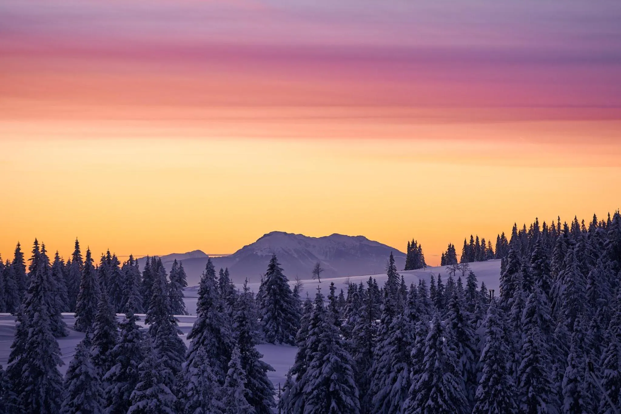 Sunset in Bungalows Rogla