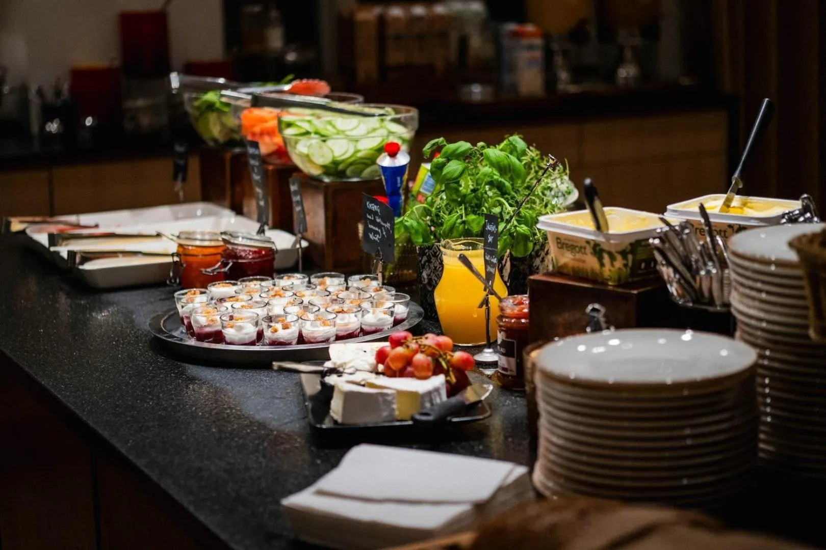Continental breakfast in Hotell Stadsparken