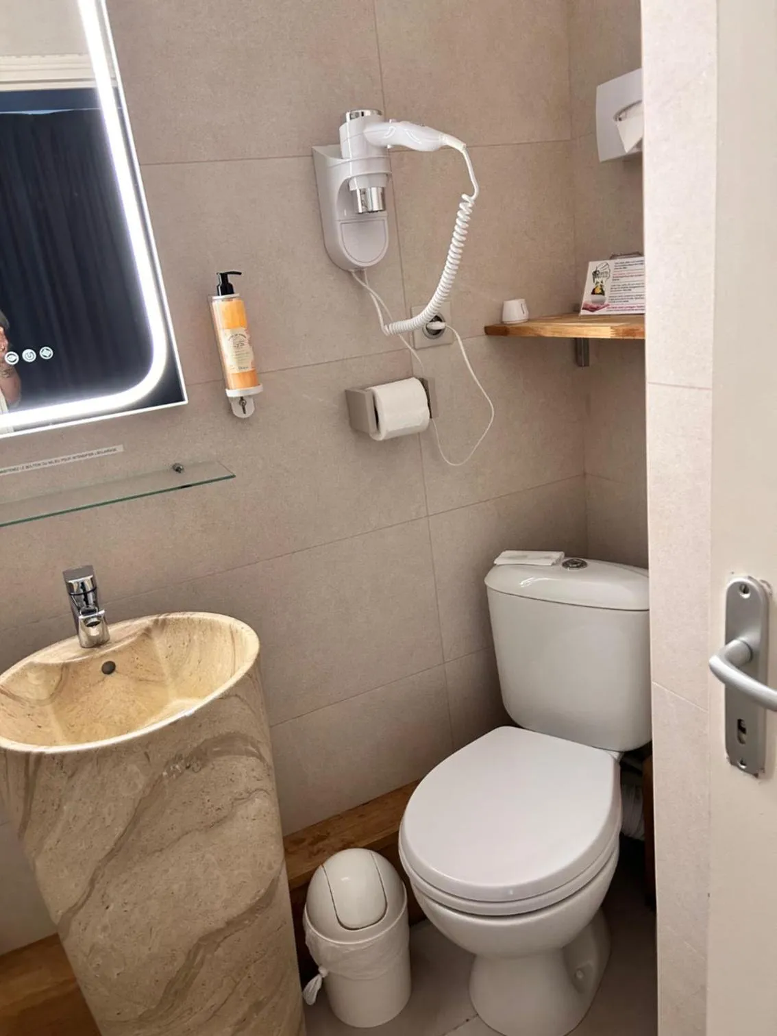 Toilet in Hôtel La Pinède