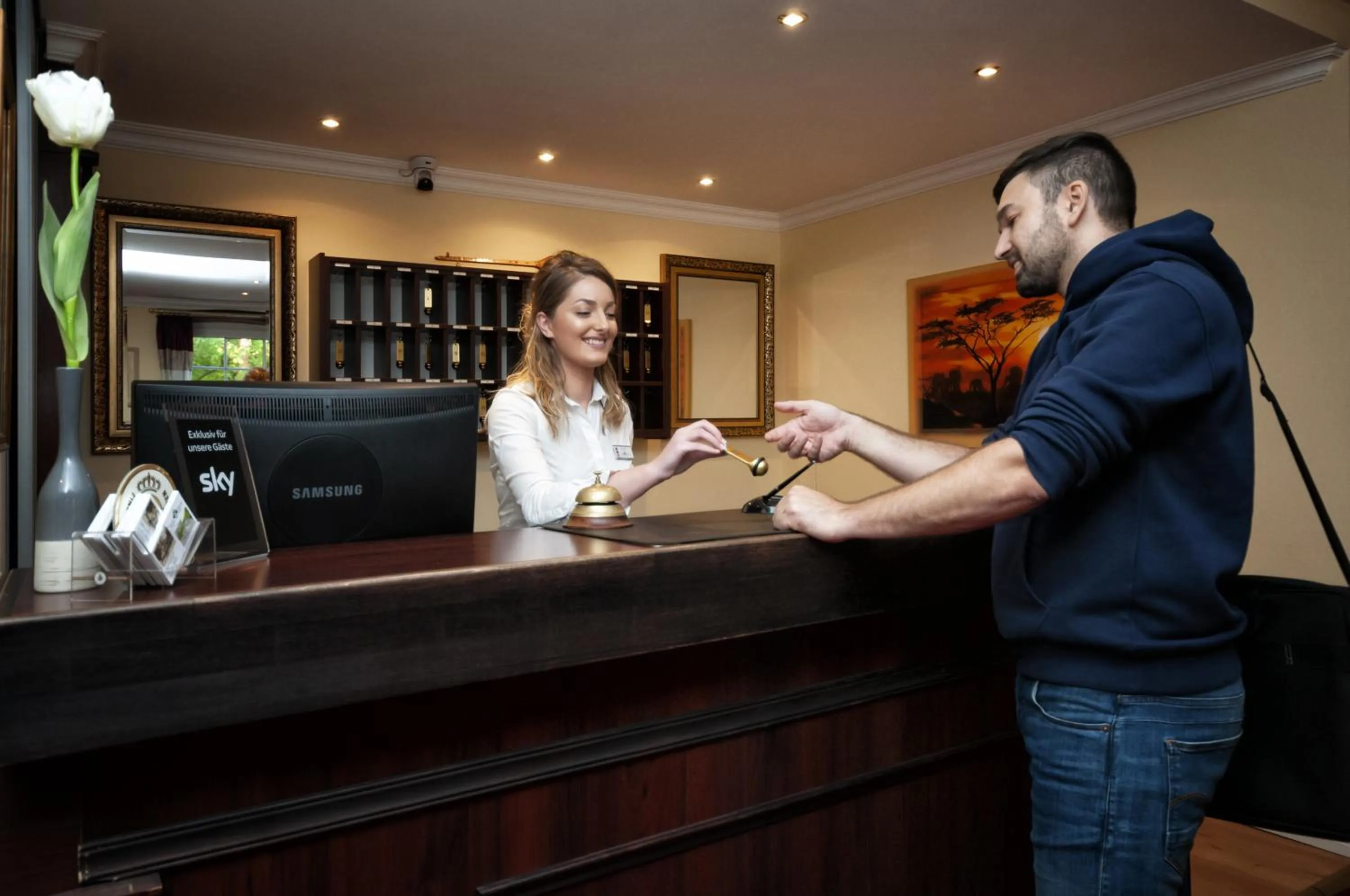 Lobby or reception in Hotel Grüne Tanne
