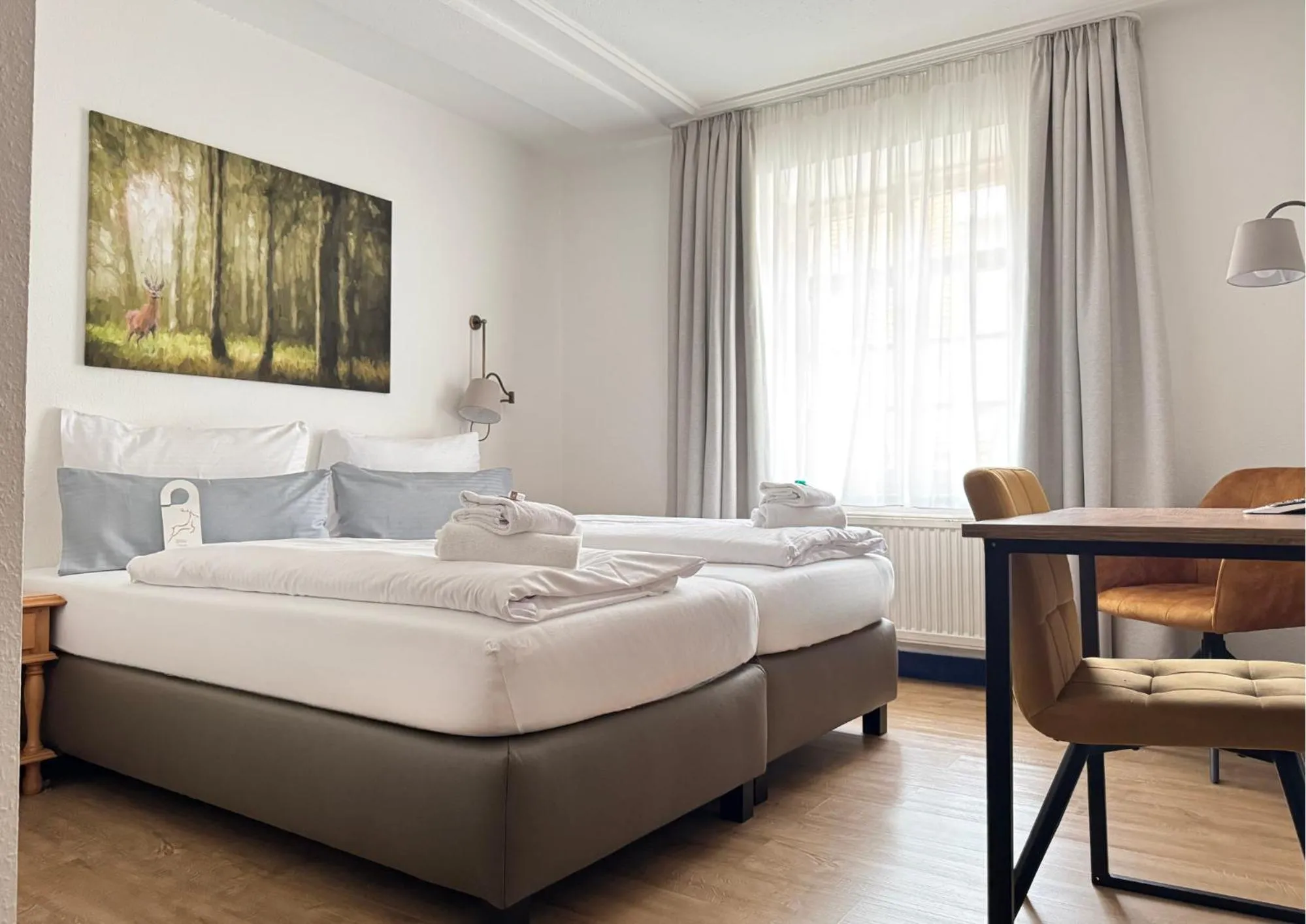 Bedroom, Bed in Hotel Goldener Hirsch