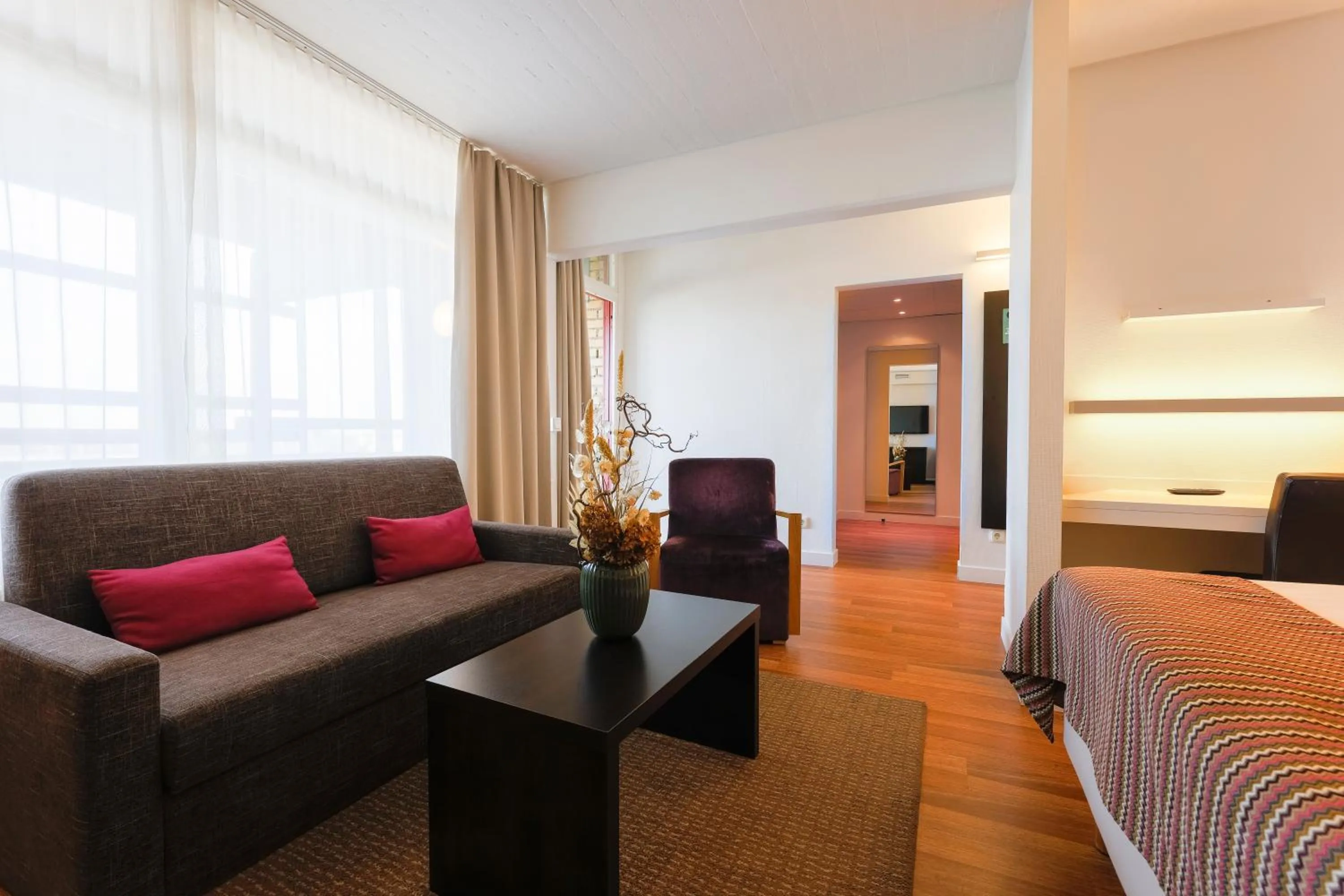 Seating area in Good Morning+ Malmö