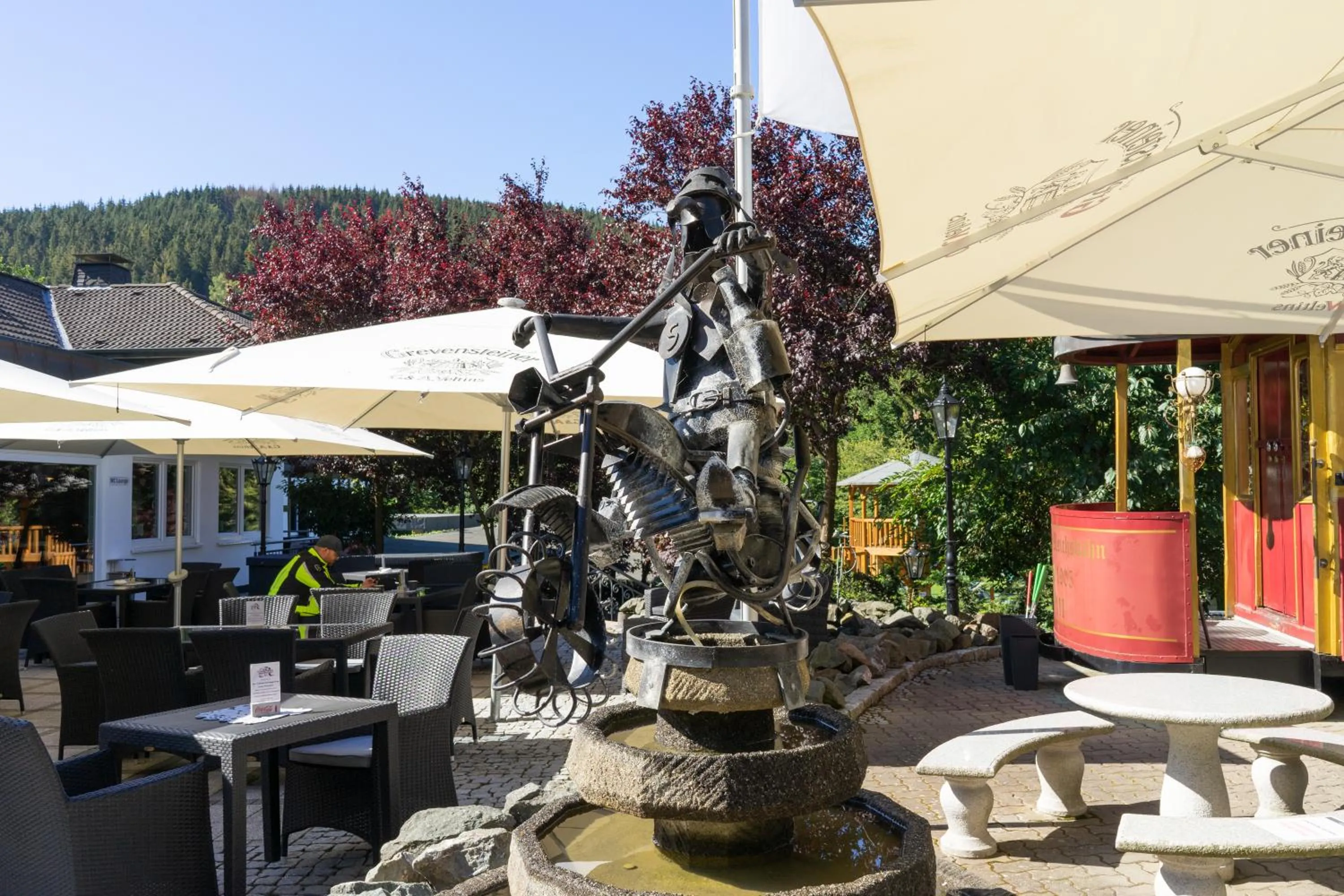 BBQ facilities in Land-Hotel Mühlengrund