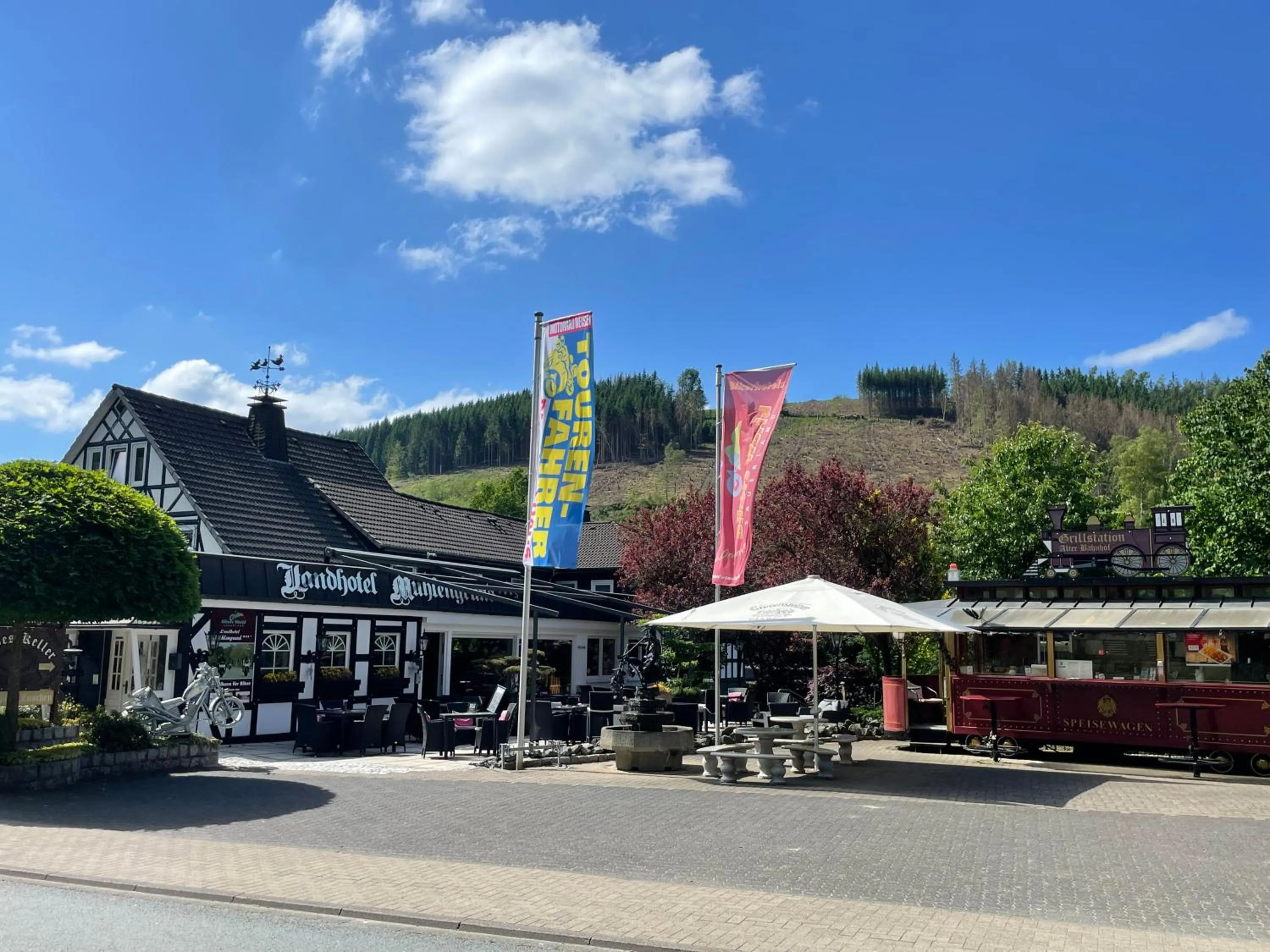 BBQ facilities in Land-Hotel Mühlengrund