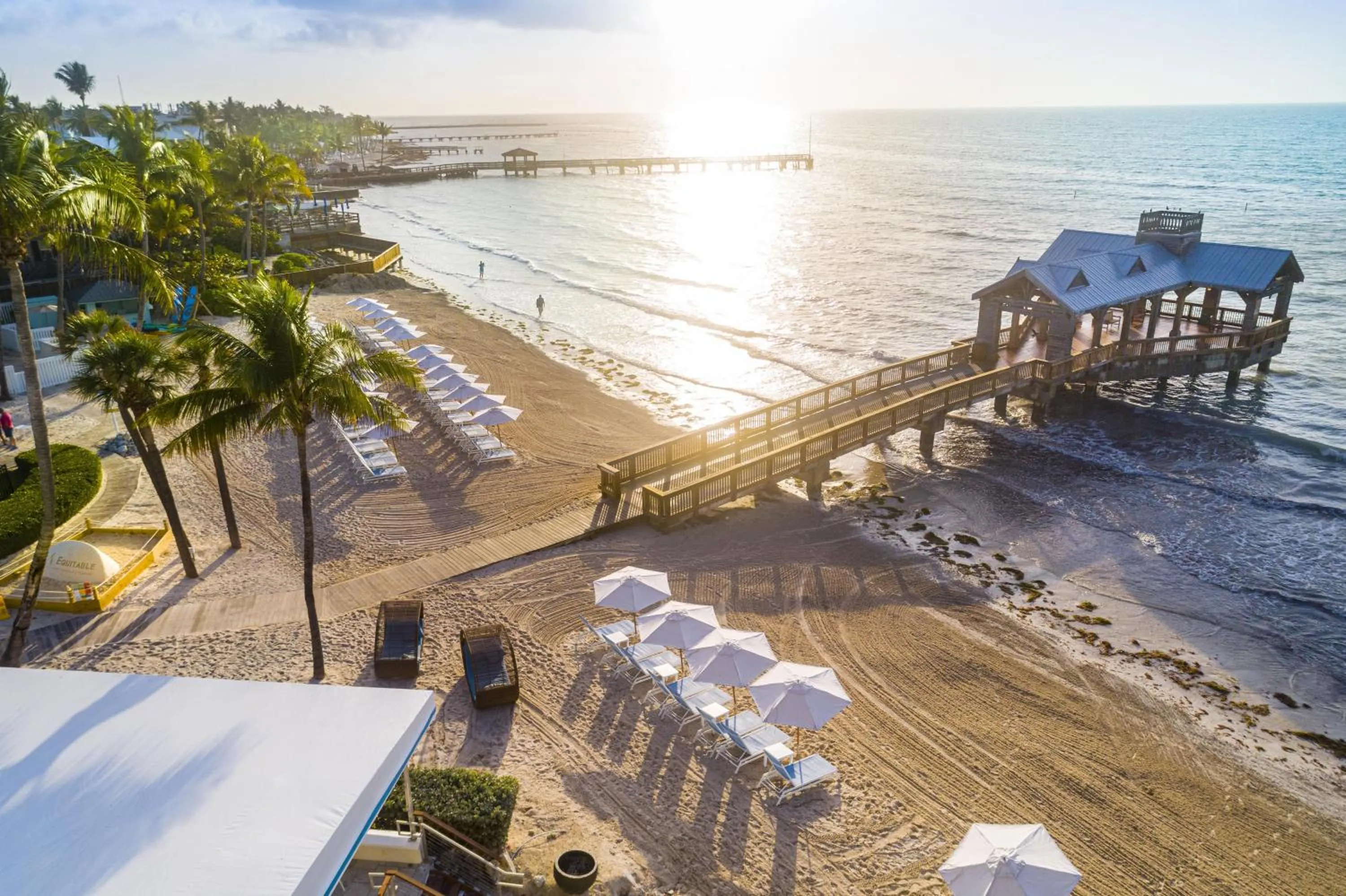 Inner courtyard view in The Reach Key West, Curio Collection by Hilton
