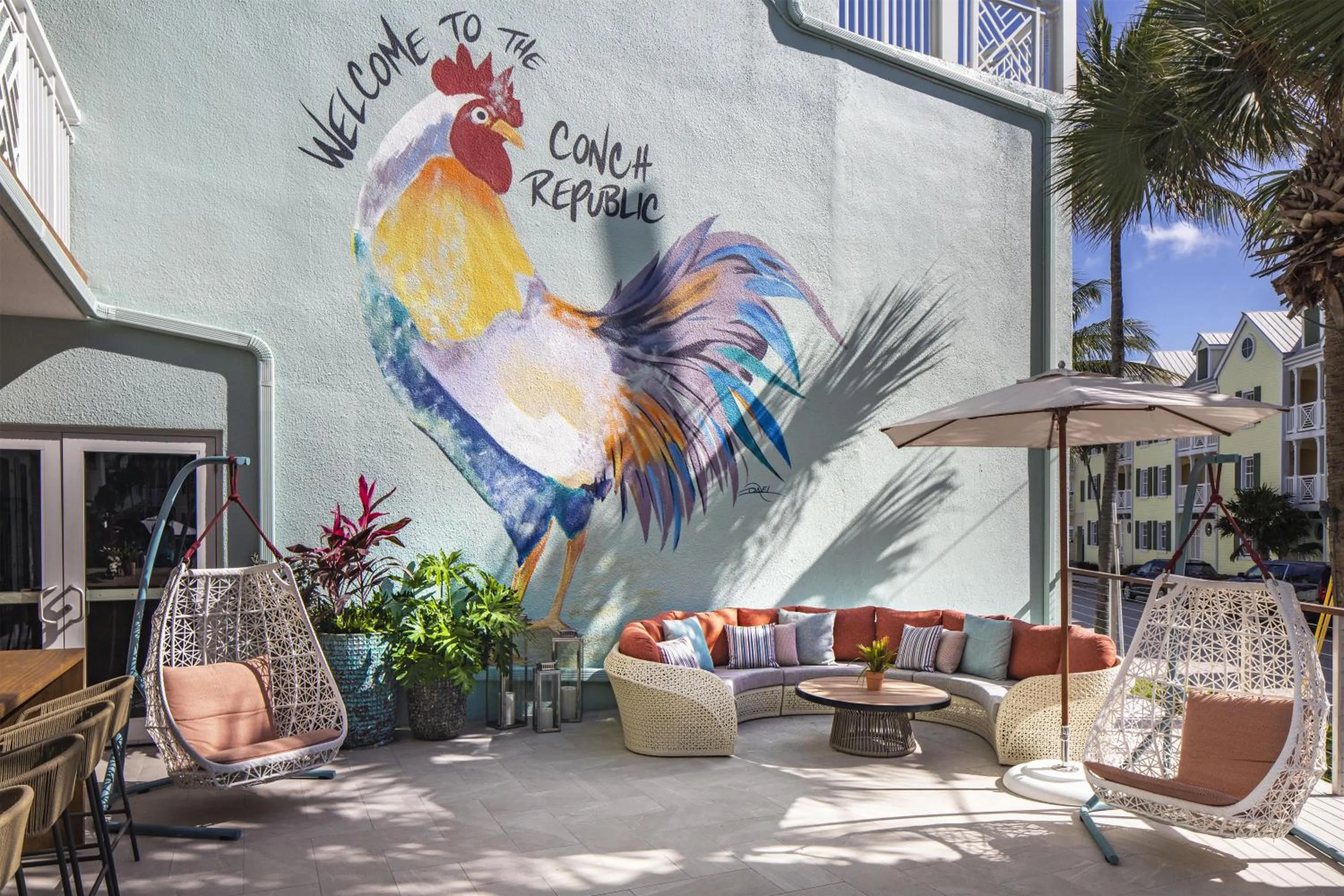 Patio in The Reach Key West, Curio Collection by Hilton