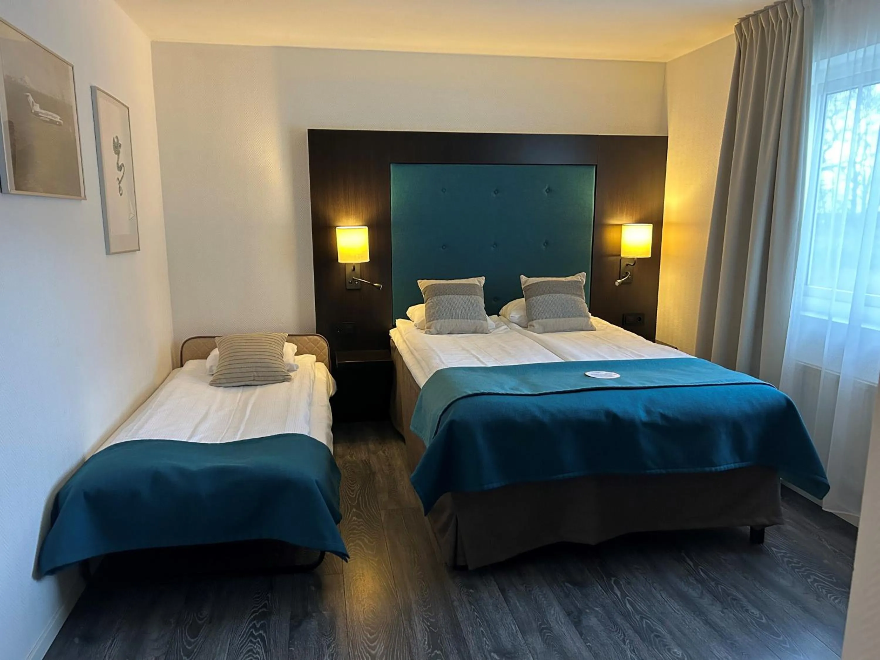 Bed in Sturup Airport Hotel