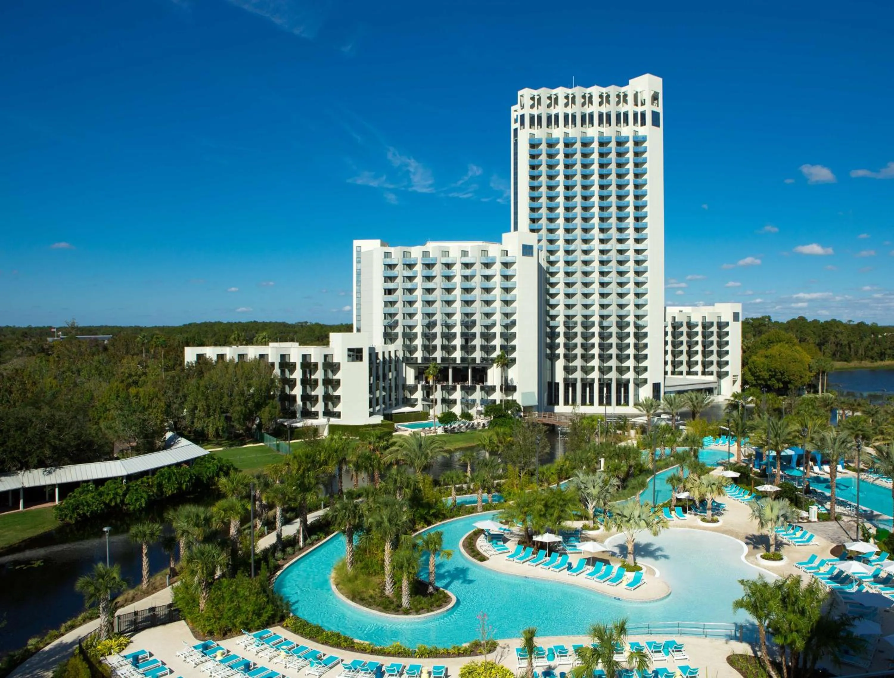 Pool view in Hilton Orlando Buena Vista Palace - Disney Springs Area