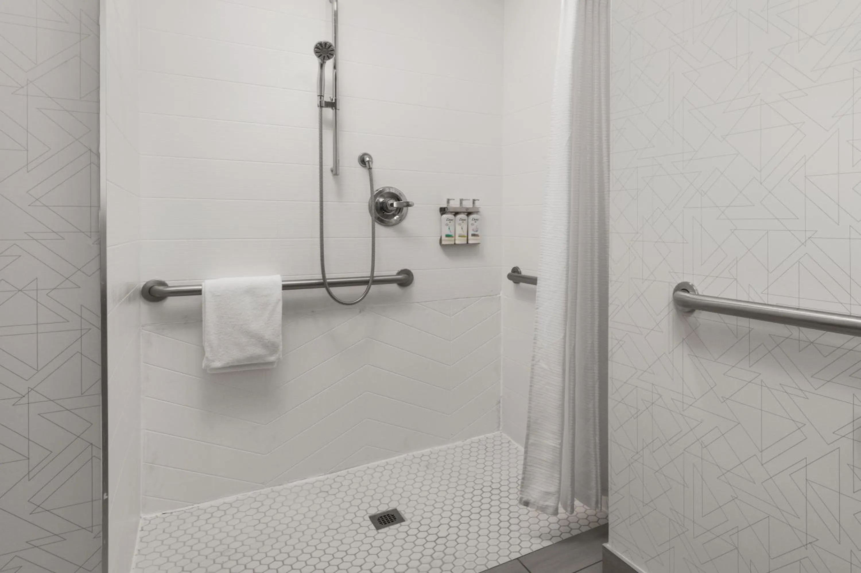 Shower in Holiday Inn Express Fresno River Park Highway 41 by IHG