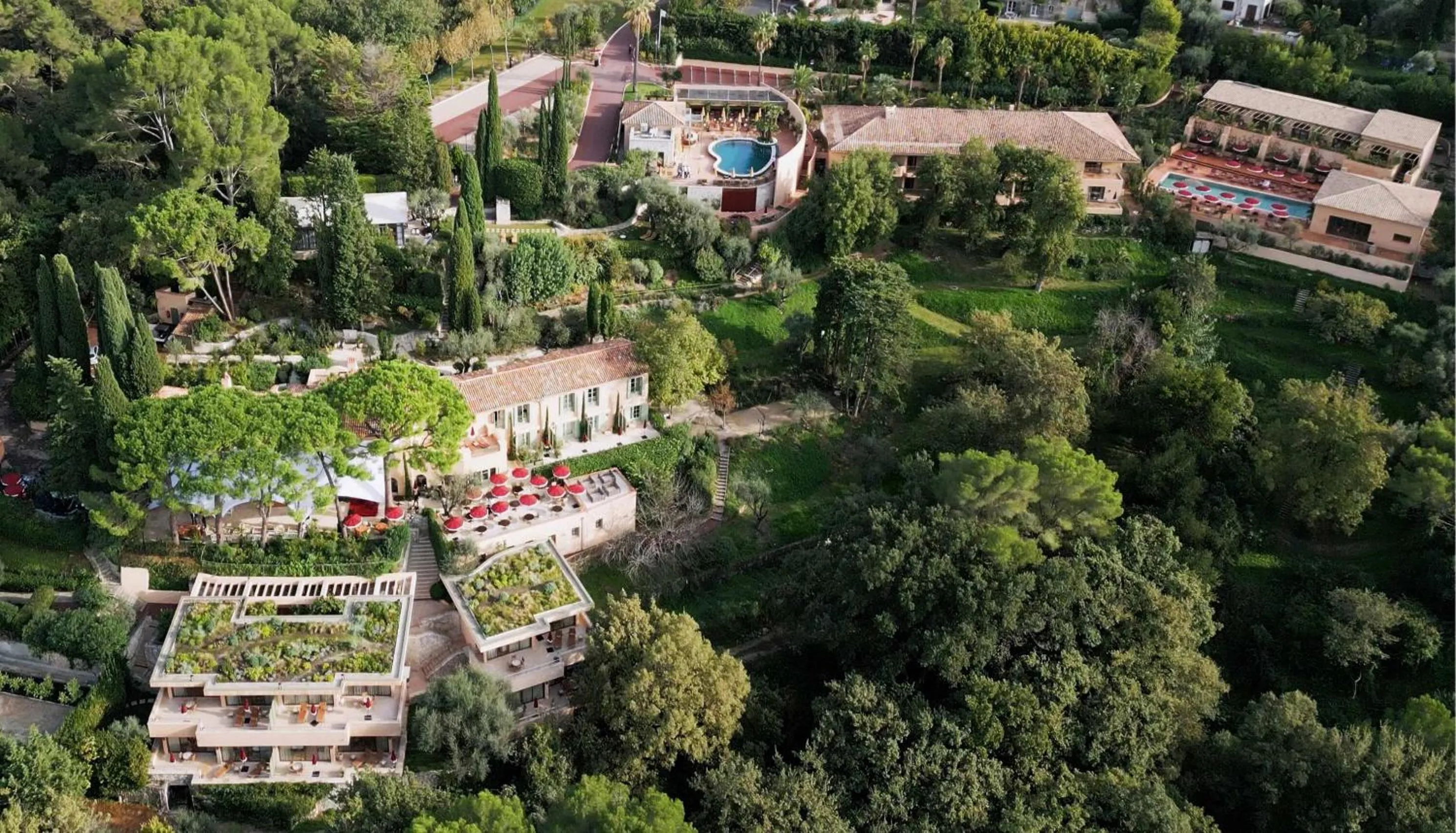 Bird's eye view in Le Mas Candille