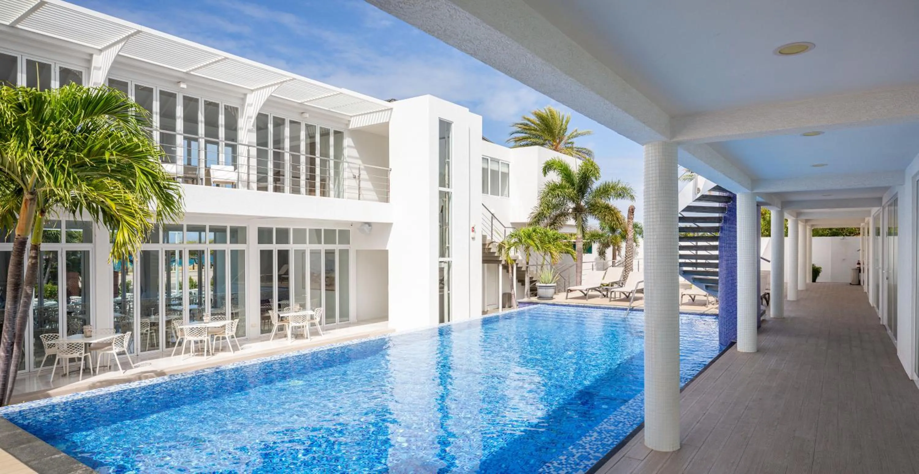 Pool view in Ocean Z Boutique Hotel