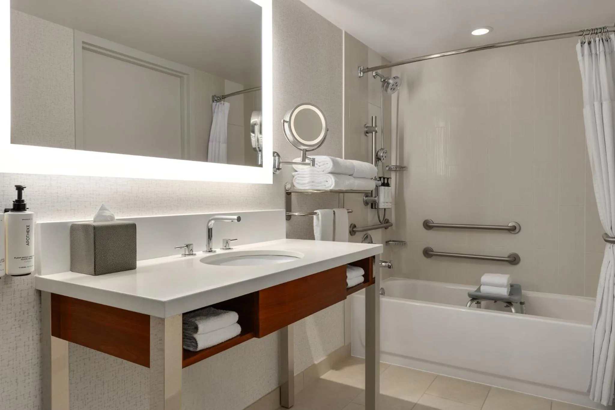 Bathroom in Crowne Plaza Seattle Newly Renovated with No Resort Fee