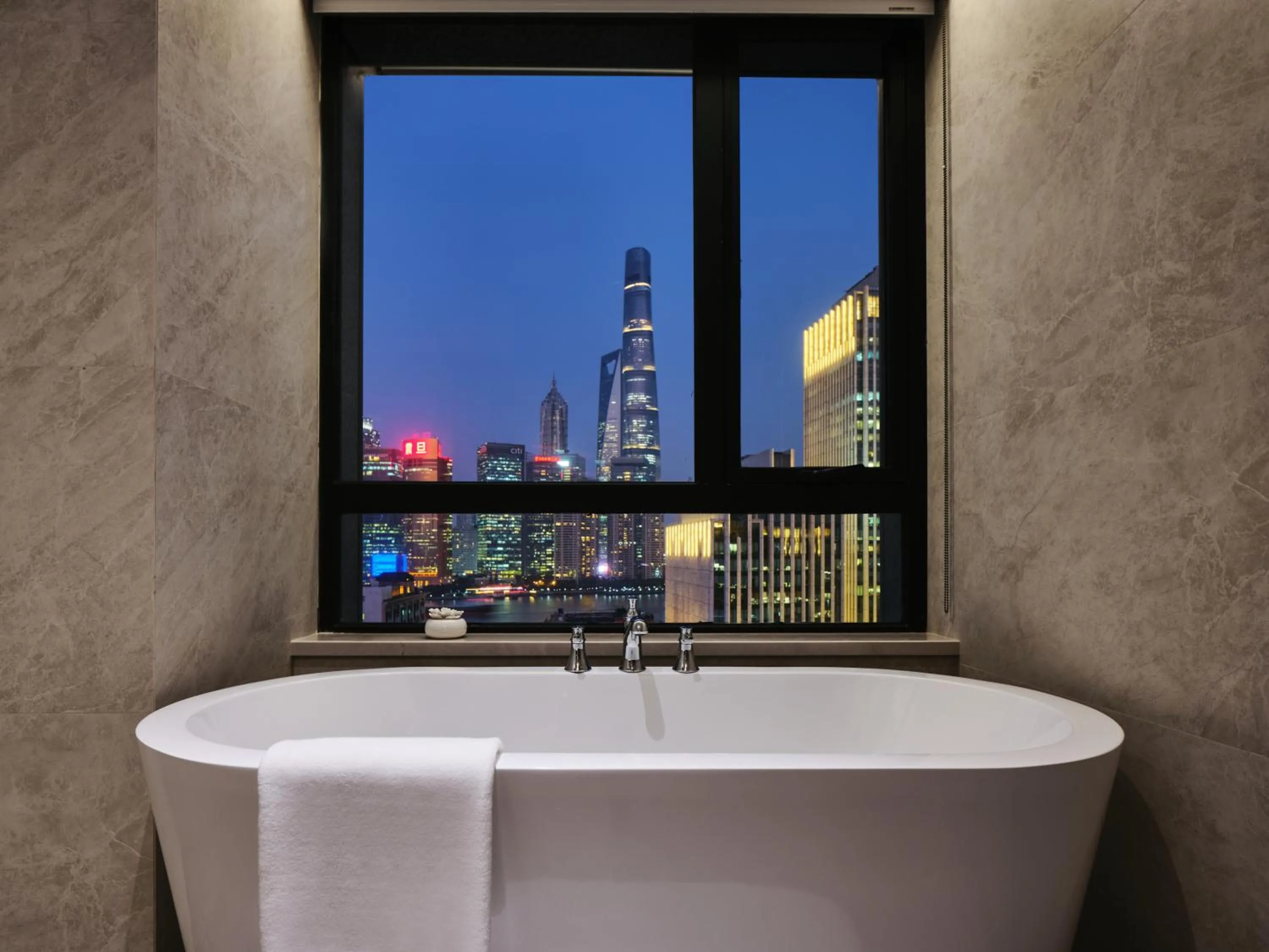 Bathroom in Blossom House Shanghai On The Bund