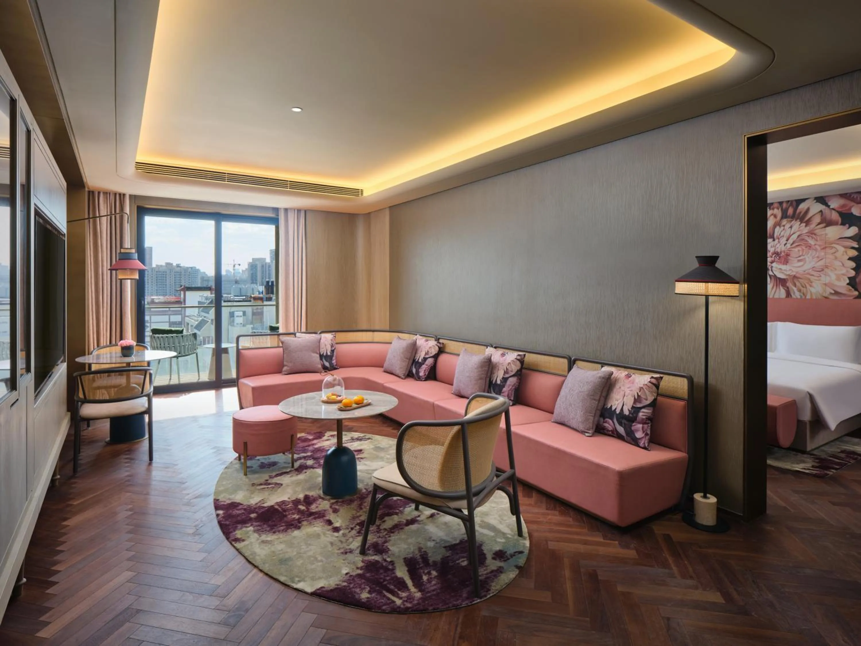 Living room in Blossom House Shanghai On The Bund